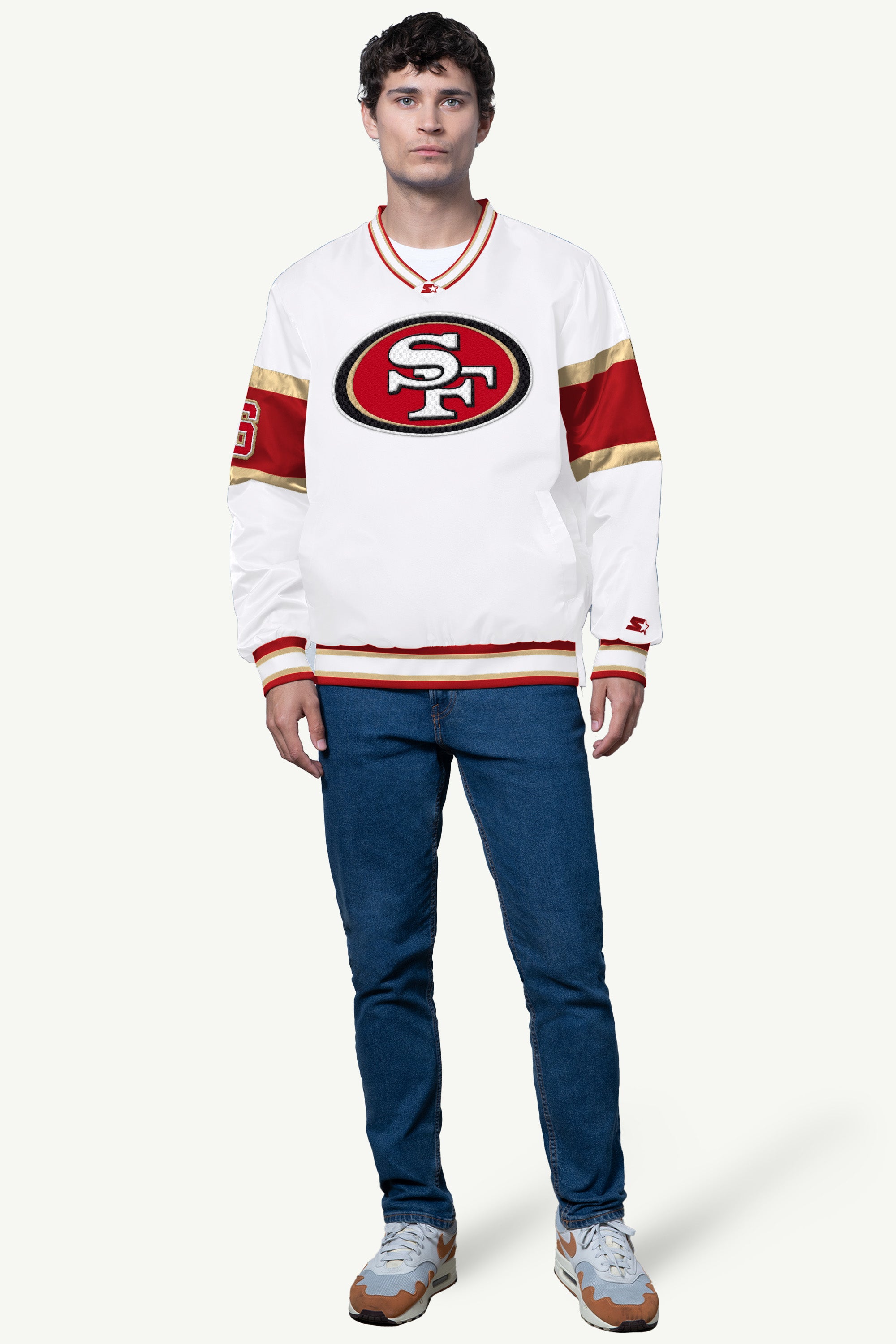 MENS SAN FRANCISCO 49ERS V NECK PULLOVER View 3 | San Francisco 49ers MENS SAN FRANCISCO 49ERS V NECK PULLOVER View 3 | San Francisco 49ers
