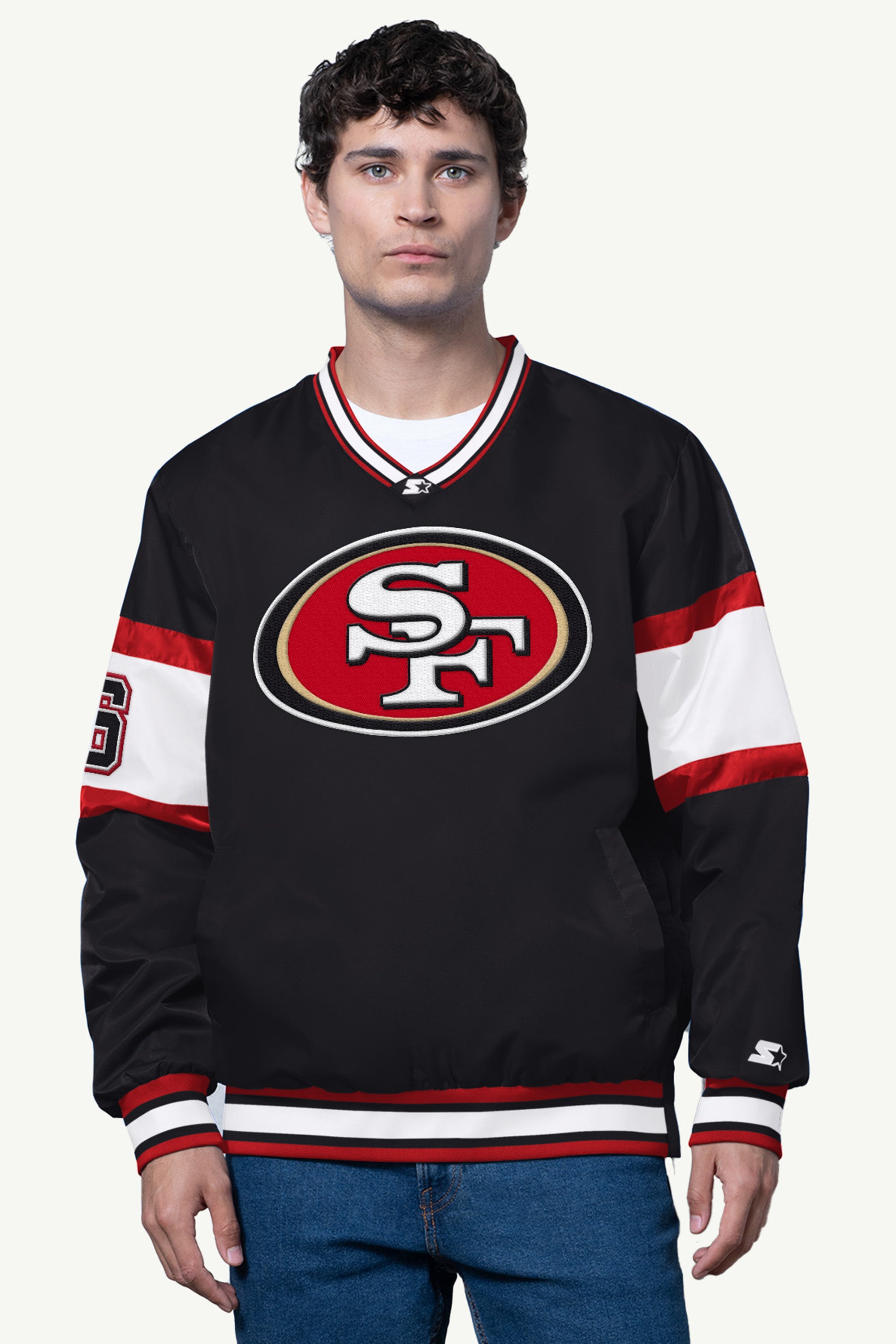 MENS SAN FRANCISCO 49ERS V NECK PULLOVER View 1 | San Francisco 49ers MENS SAN FRANCISCO 49ERS V NECK PULLOVER View 1 | San Francisco 49ers