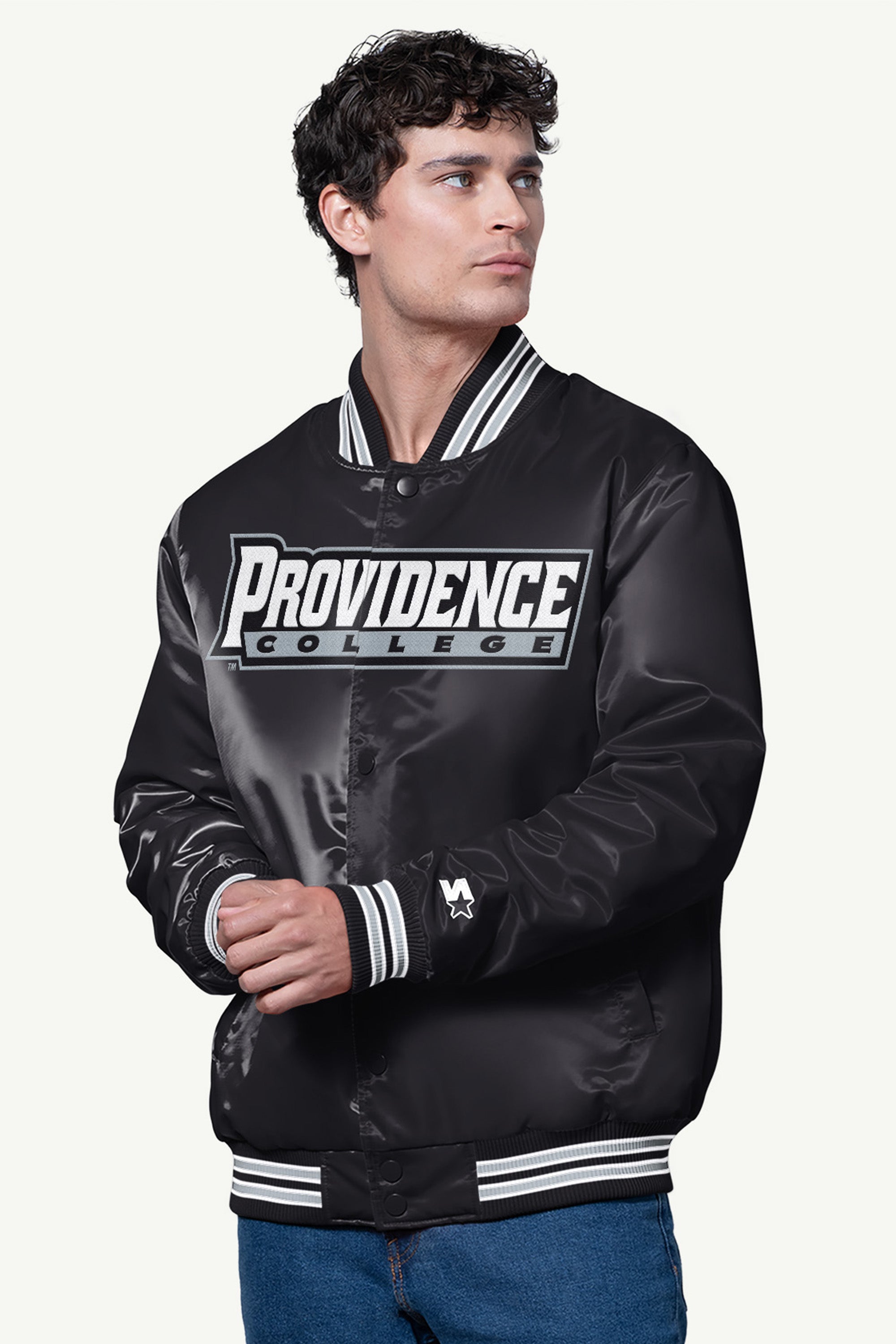 MENS PROVIDENCE FRIARS SATIN VARSITY JACKET View 1 | NCAA MENS PROVIDENCE FRIARS SATIN VARSITY JACKET View 1 | NCAA