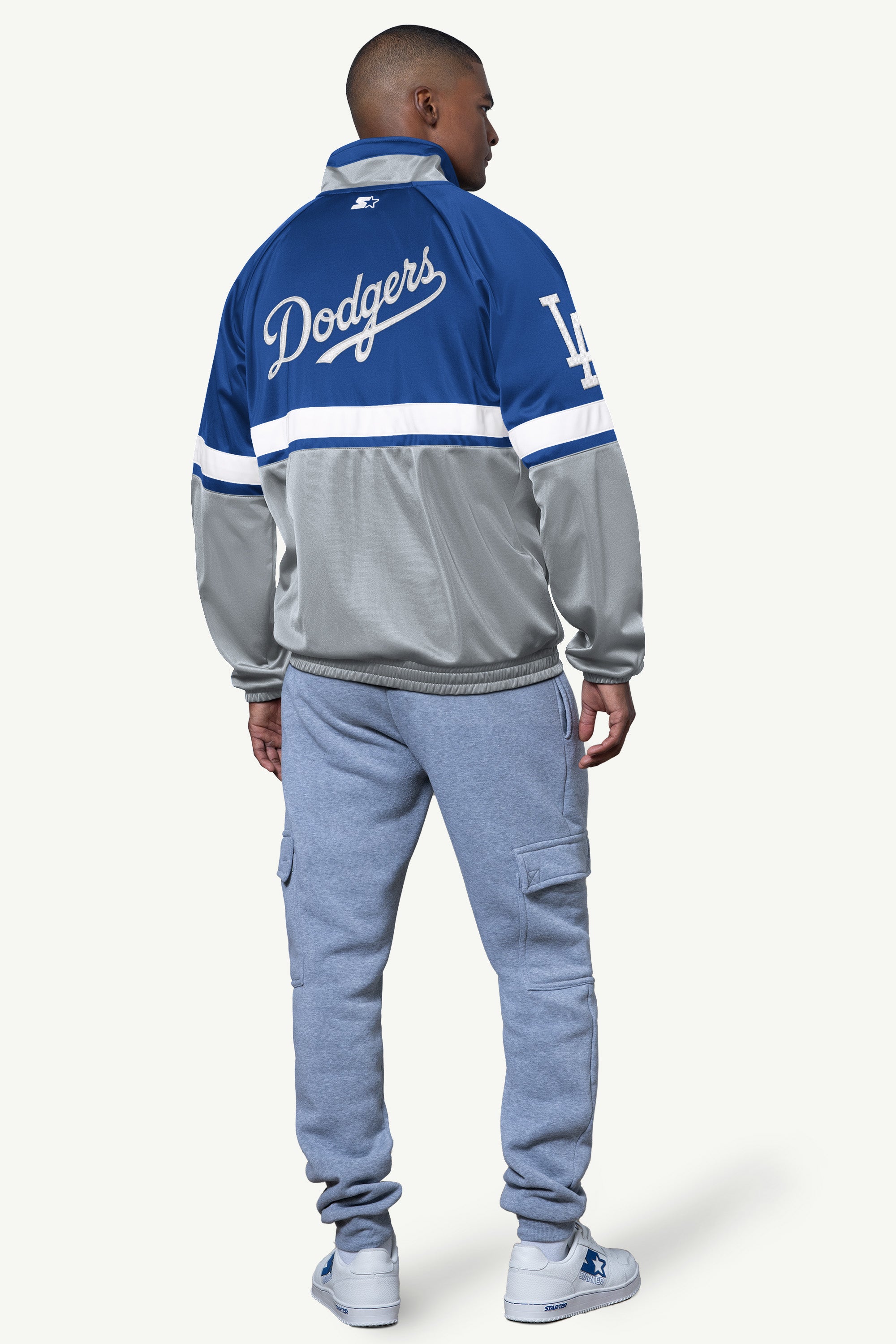 MENS LOS ANGELES DODGERS VETERAN TRACK JACKET View 3 | Los Angeles Dodgers MENS LOS ANGELES DODGERS VETERAN TRACK JACKET View 3 | Los Angeles Dodgers
