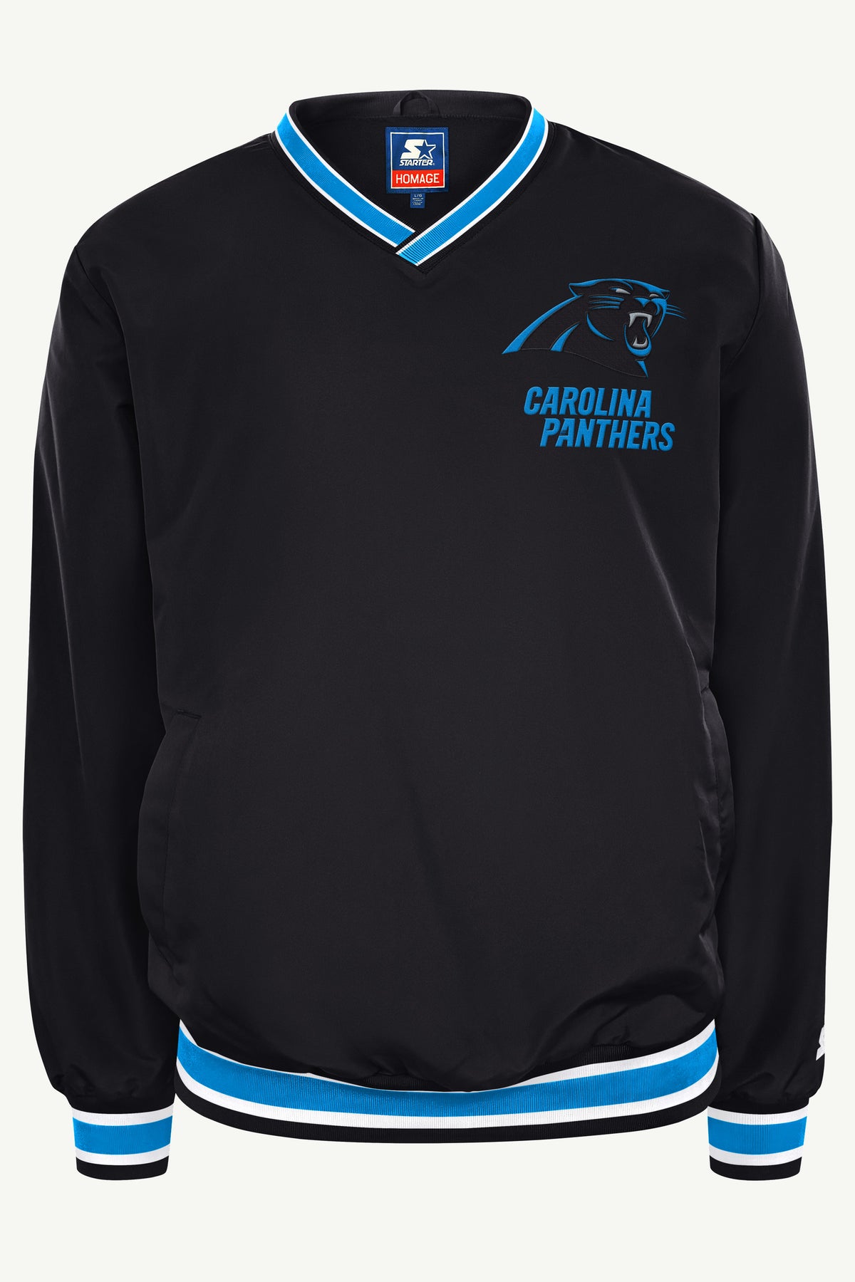 BRYCE YOUNG CAROLINA PANTHERS PLAYER PULLOVER JACKET View 2 BRYCE YOUNG CAROLINA PANTHERS PLAYER PULLOVER JACKET View 2