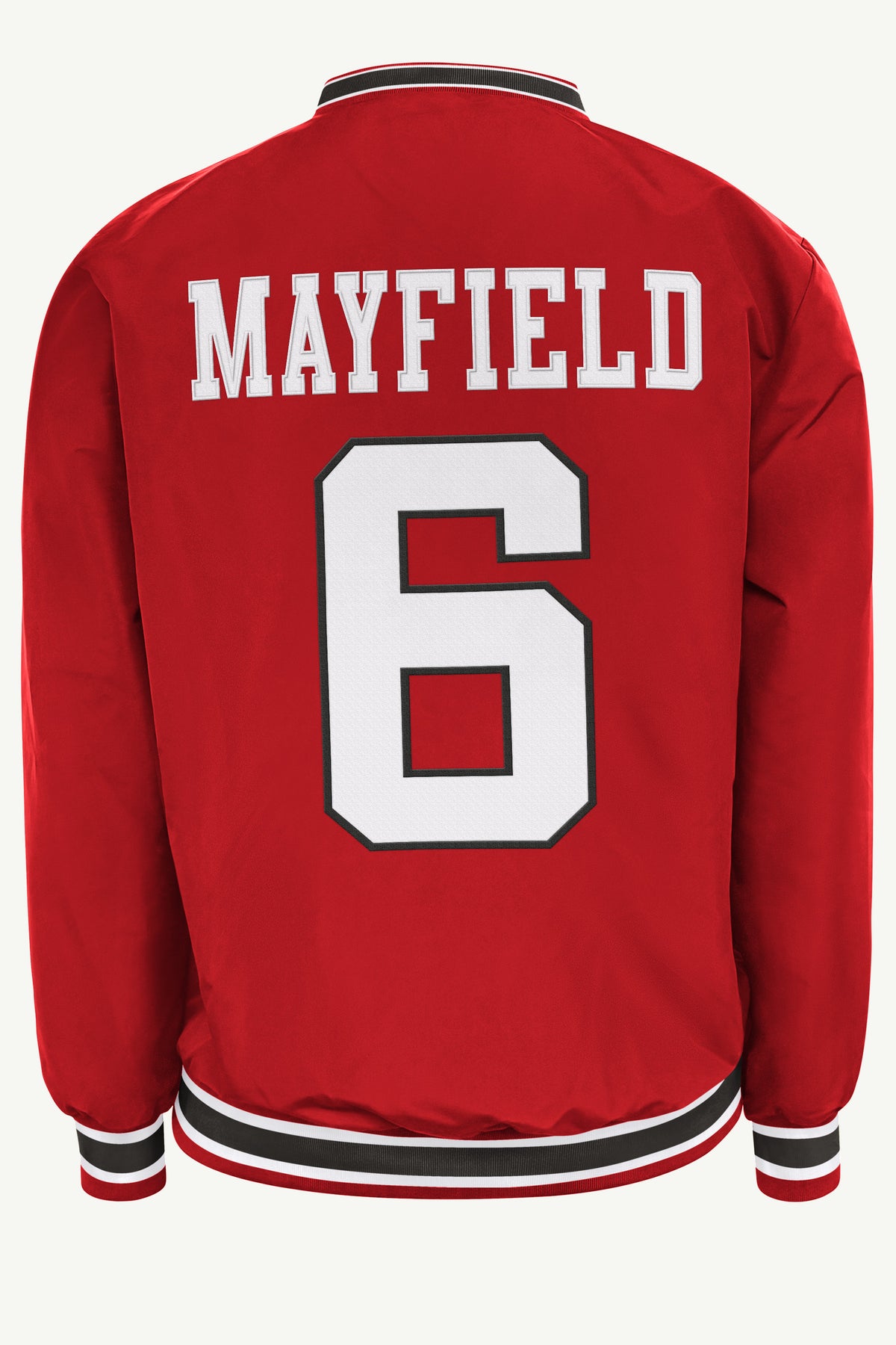 BAKER MAYFIELD TAMPA BAY BUCCANEERS PLAYER PULLOVER JACKET View 3 BAKER MAYFIELD TAMPA BAY BUCCANEERS PLAYER PULLOVER JACKET View 3