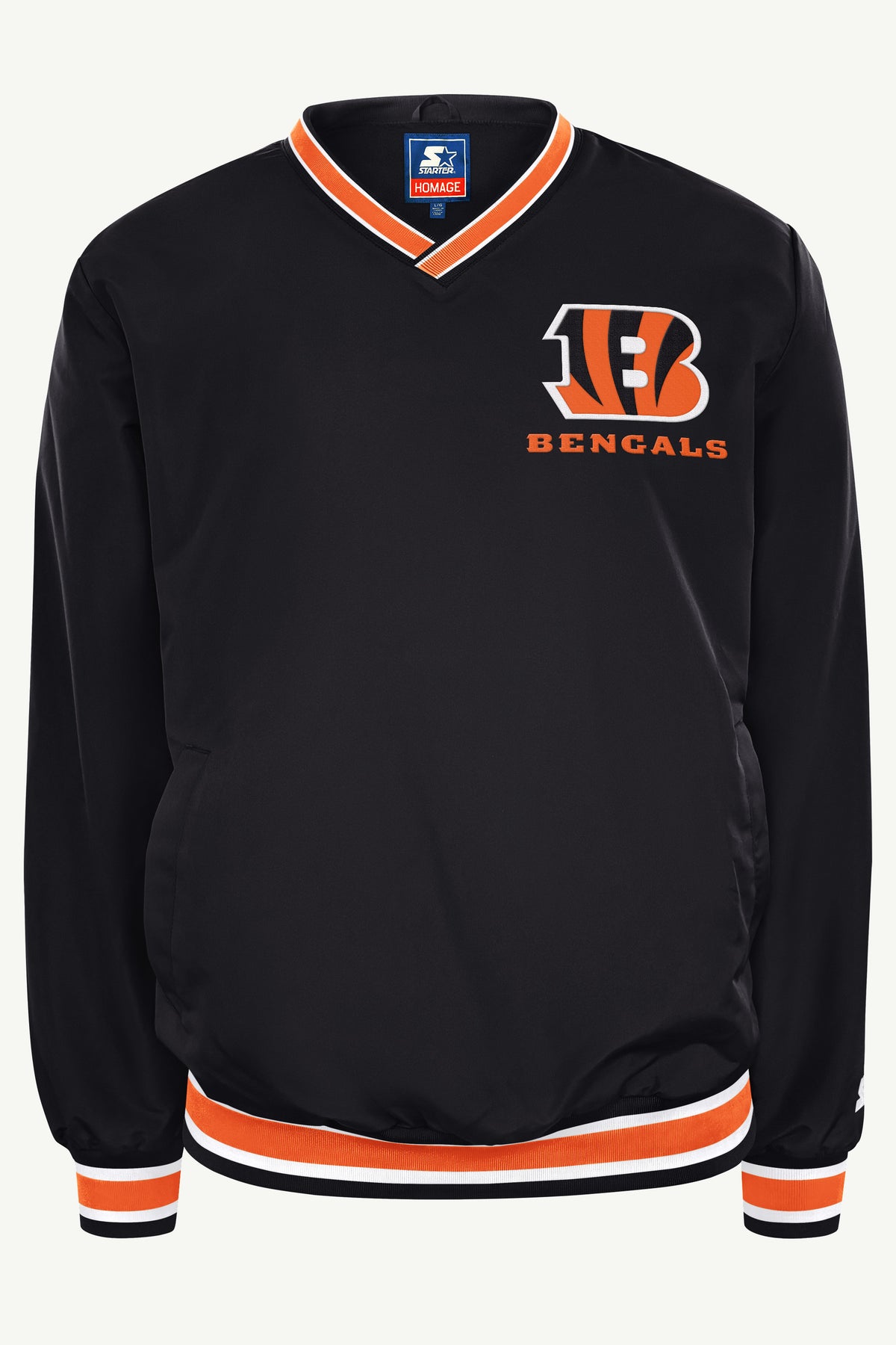 JOE BURROW CINCINNATI BENGALS PLAYER PULLOVER JACKET View 2 JOE BURROW CINCINNATI BENGALS PLAYER PULLOVER JACKET View 2
