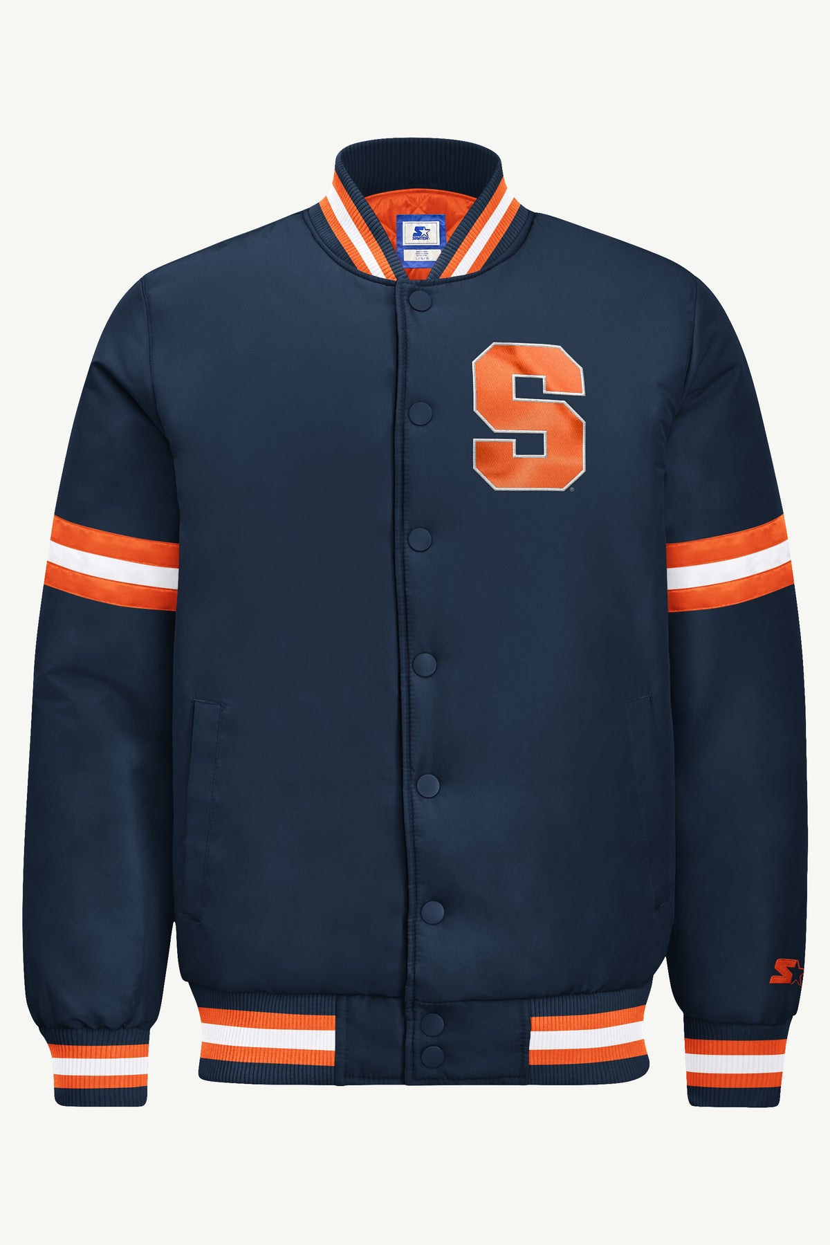 MENS SYRACUSE ORANGE COURTSIDE VARSITY JACKET View 2 MENS SYRACUSE ORANGE COURTSIDE VARSITY JACKET View 2
