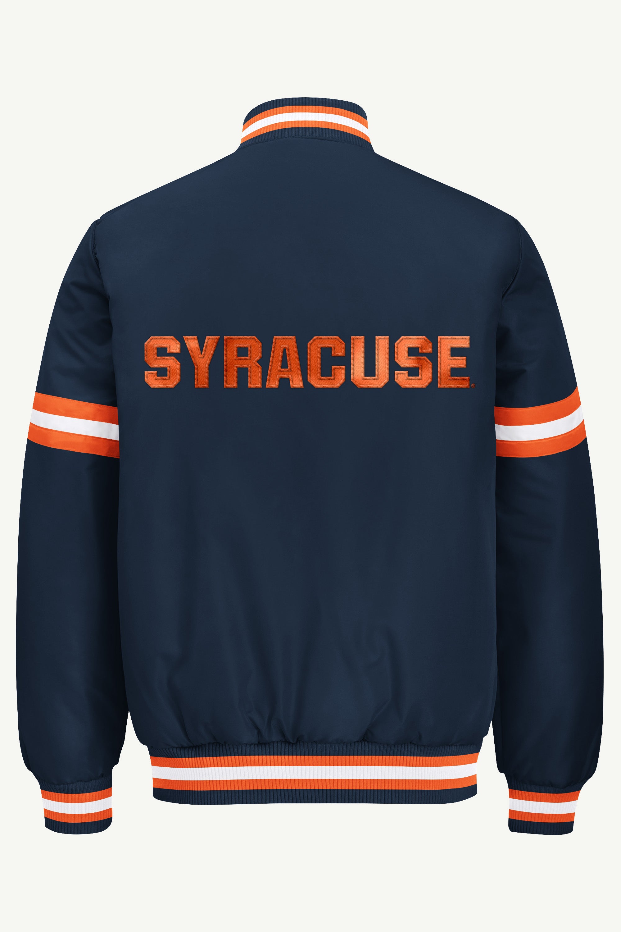 MENS SYRACUSE ORANGE COURTSIDE VARSITY JACKET View 3 MENS SYRACUSE ORANGE COURTSIDE VARSITY JACKET View 3