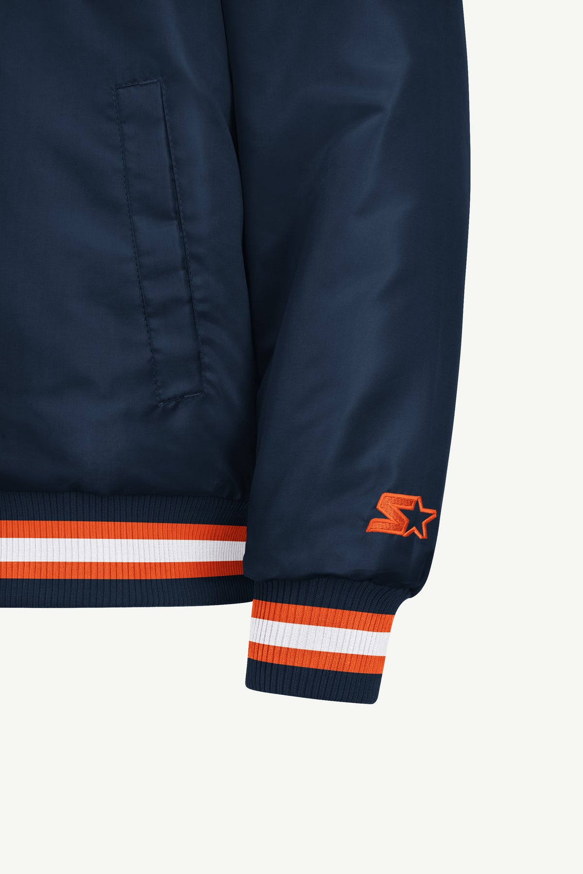 MENS SYRACUSE ORANGE COURTSIDE VARSITY JACKET View 4 MENS SYRACUSE ORANGE COURTSIDE VARSITY JACKET View 4