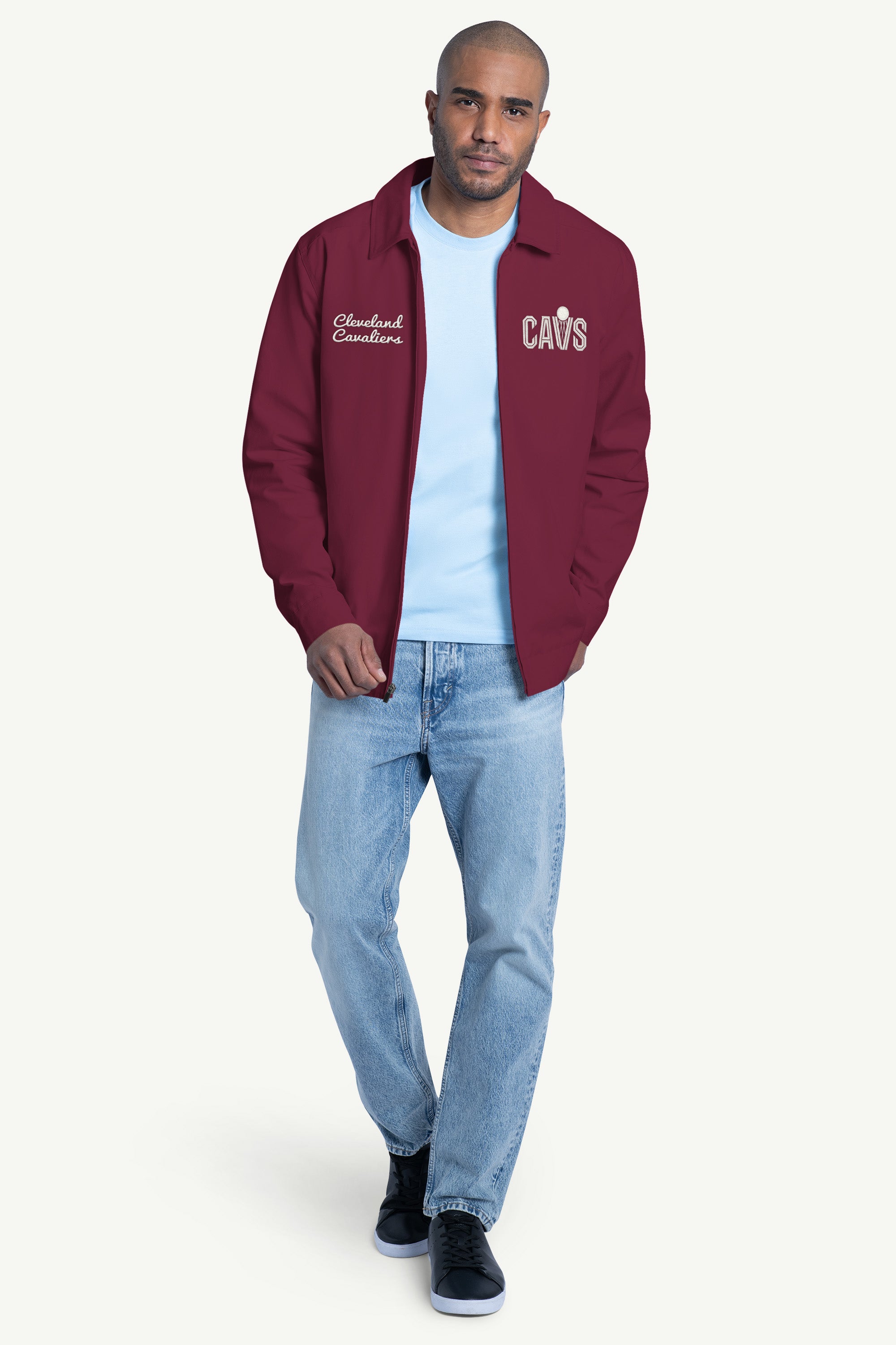 MENS CLEVELAND CAVALIERS FRANCHISE FULL ZIP JACKET View 3 MENS CLEVELAND CAVALIERS FRANCHISE FULL ZIP JACKET View 3