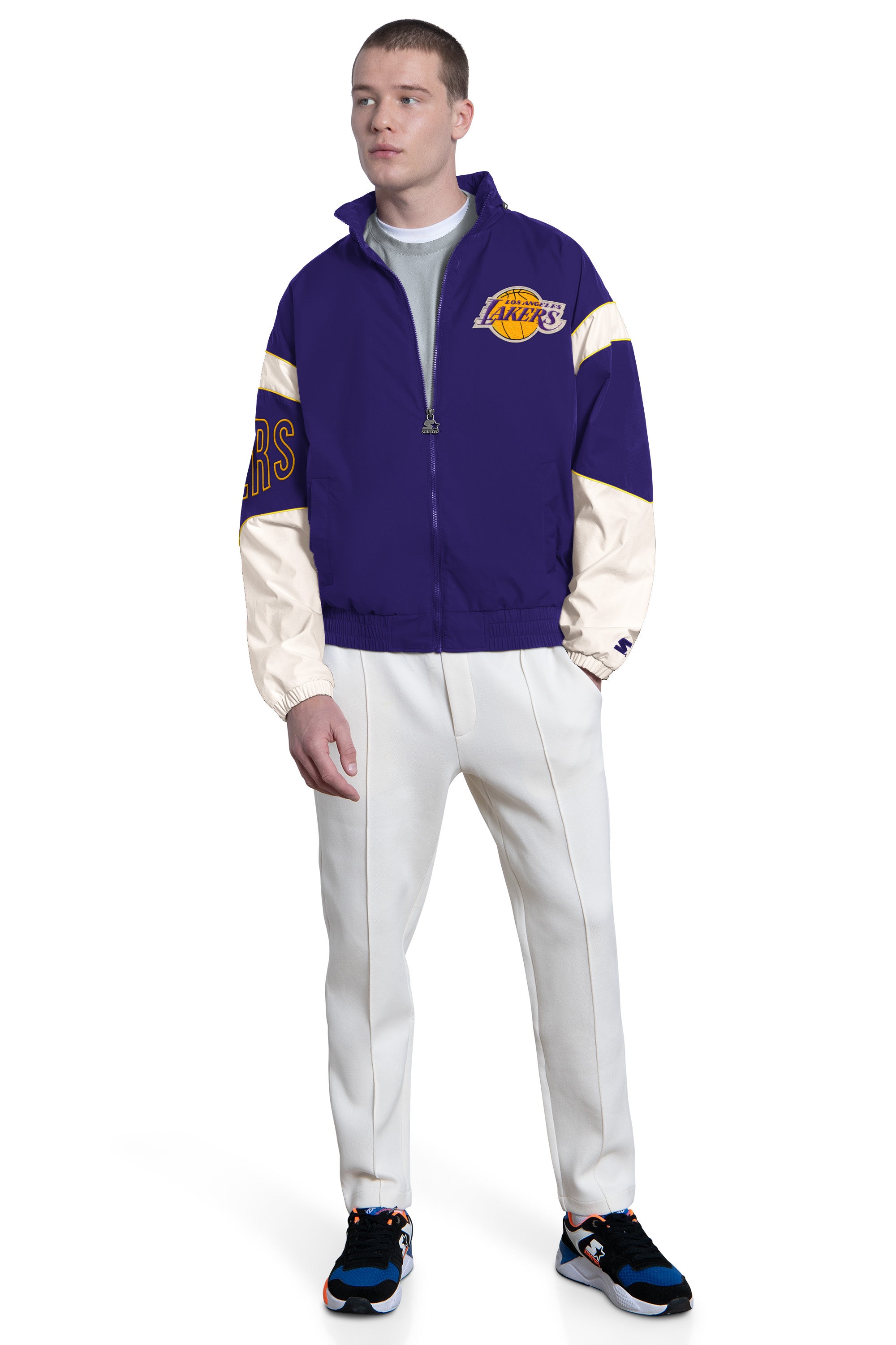 MENS LOS ANGELES LAKERS THE GUST FULL ZIP JACKET View 4 MENS LOS ANGELES LAKERS THE GUST FULL ZIP JACKET View 4