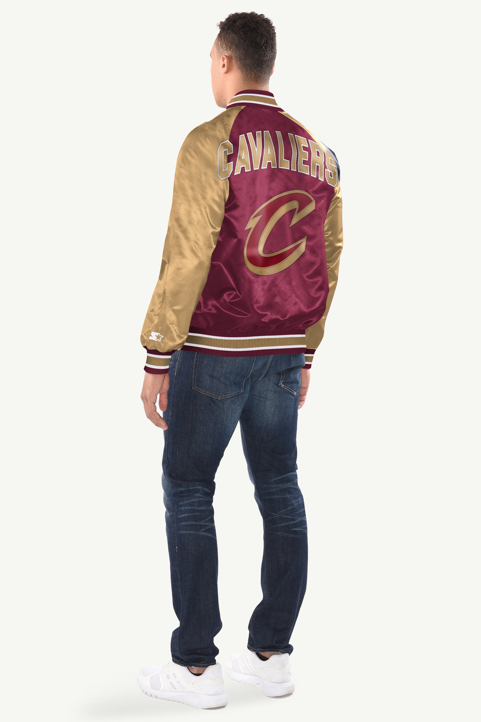 MENS CLEVELAND CAVALIERS INDUCTEE SATIN VARSITY JACKET View 2 | NBA MENS CLEVELAND CAVALIERS INDUCTEE SATIN VARSITY JACKET View 2 | NBA