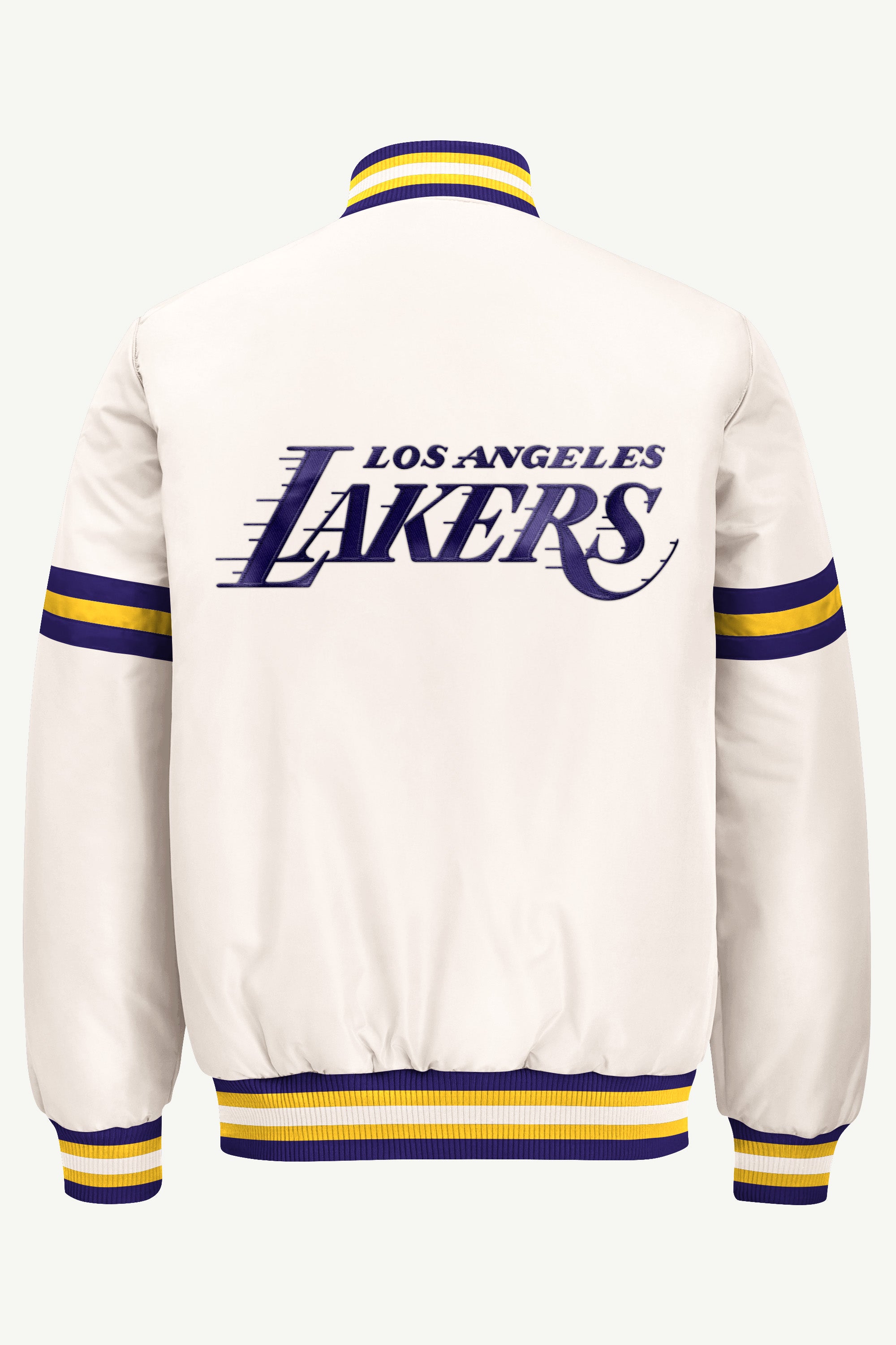 MENS LOS ANGELES LAKERS COURTSIDE VARSITY JACKET View 3 MENS LOS ANGELES LAKERS COURTSIDE VARSITY JACKET View 3