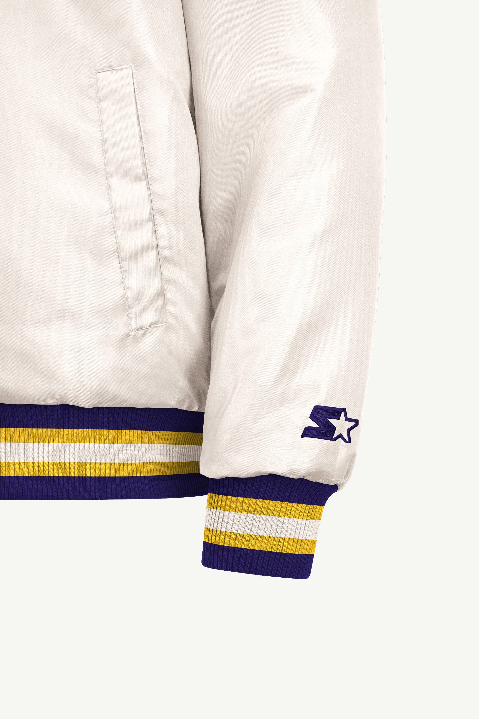 MENS LOS ANGELES LAKERS COURTSIDE VARSITY JACKET View 4 MENS LOS ANGELES LAKERS COURTSIDE VARSITY JACKET View 4