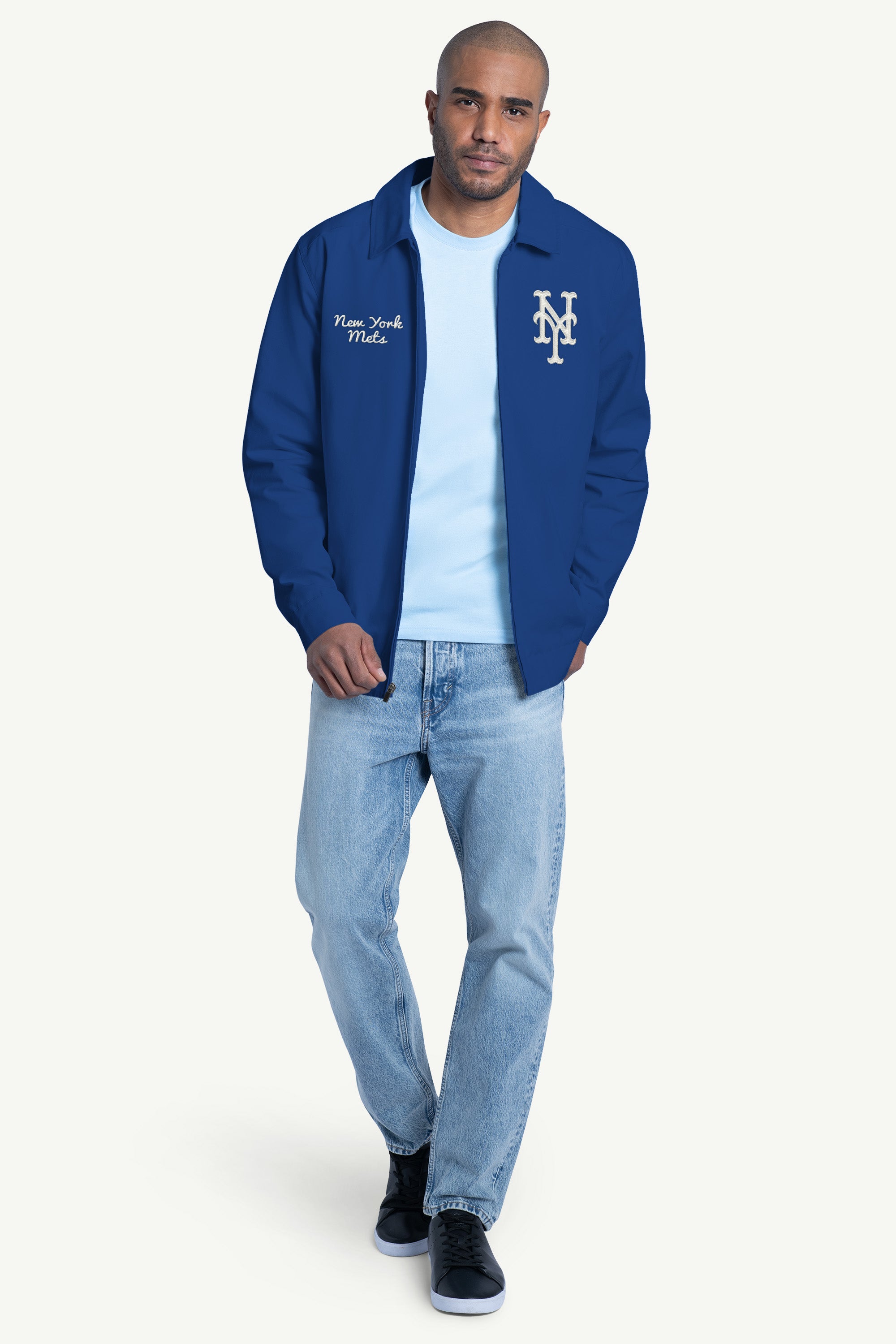 MENS NEW YORK METS FRANCHISE FULL ZIP JACKET View 3 MENS NEW YORK METS FRANCHISE FULL ZIP JACKET View 3