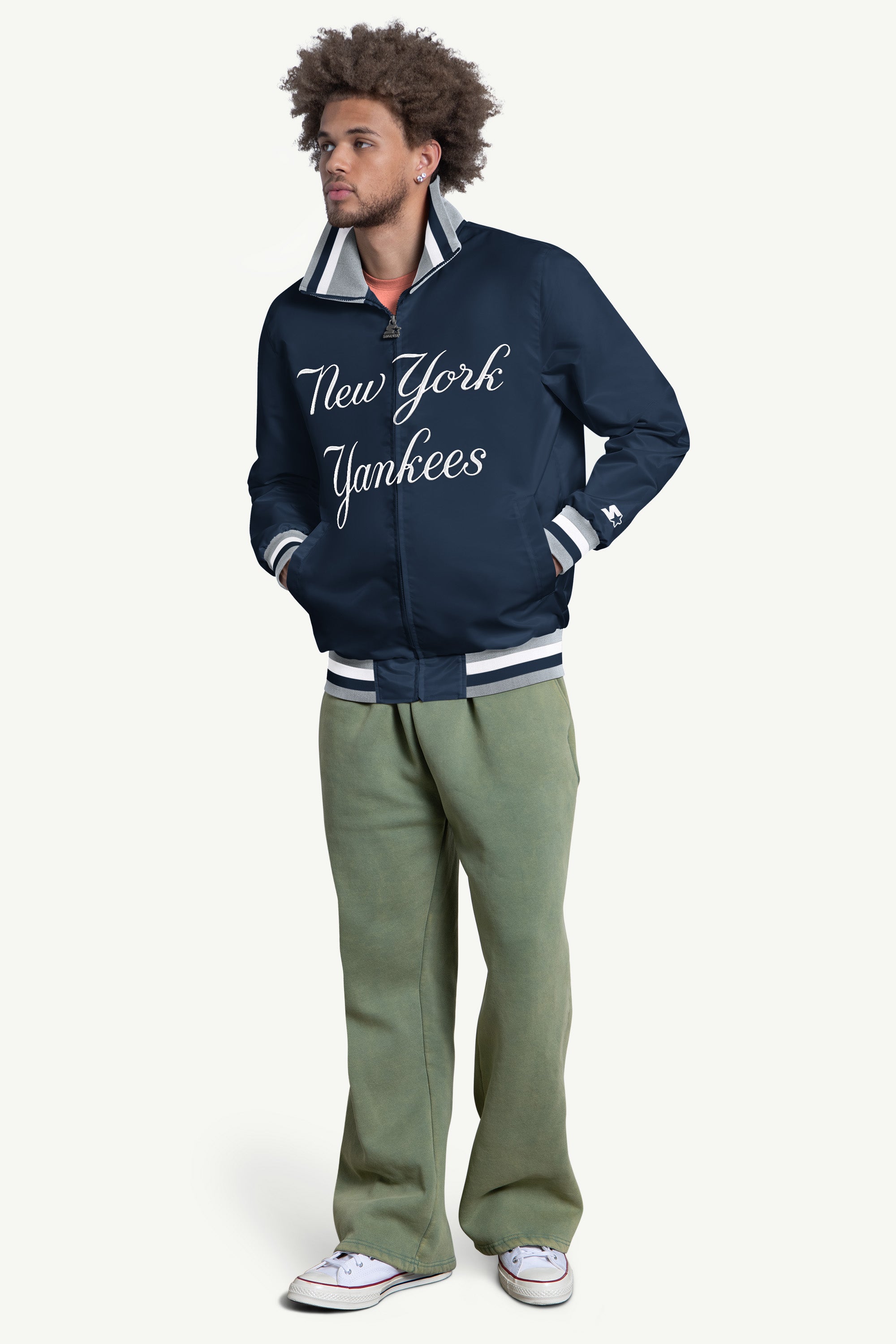 MENS NEW YORK YANKEES CAPTAIN VARSITY JACKET View 3 | MLB MENS NEW YORK YANKEES CAPTAIN VARSITY JACKET View 3 | MLB