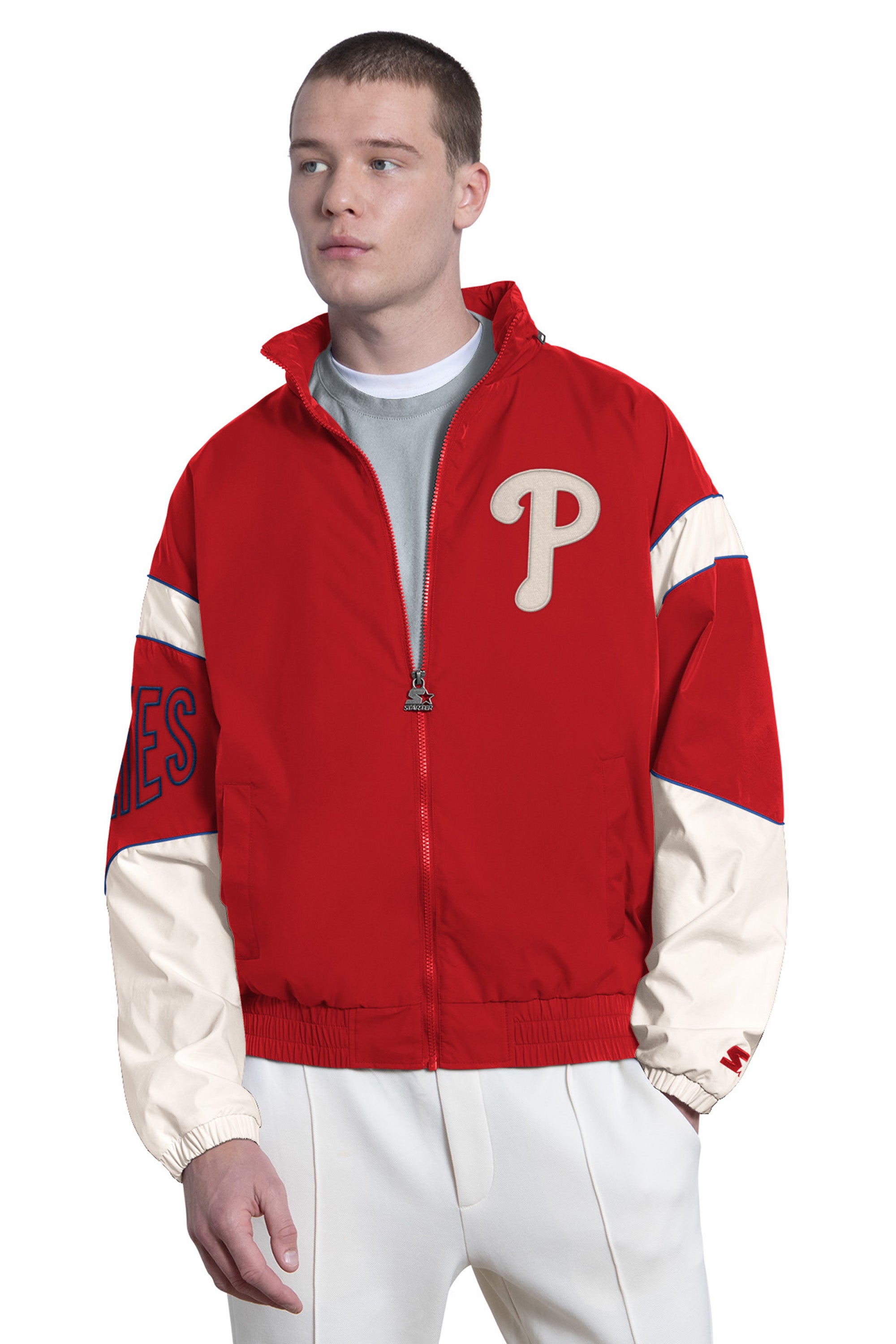 MENS PHILADELPHIA PHILLIES GUST FULL ZIP JACKET View 1 | MLB MENS PHILADELPHIA PHILLIES GUST FULL ZIP JACKET View 1 | MLB
