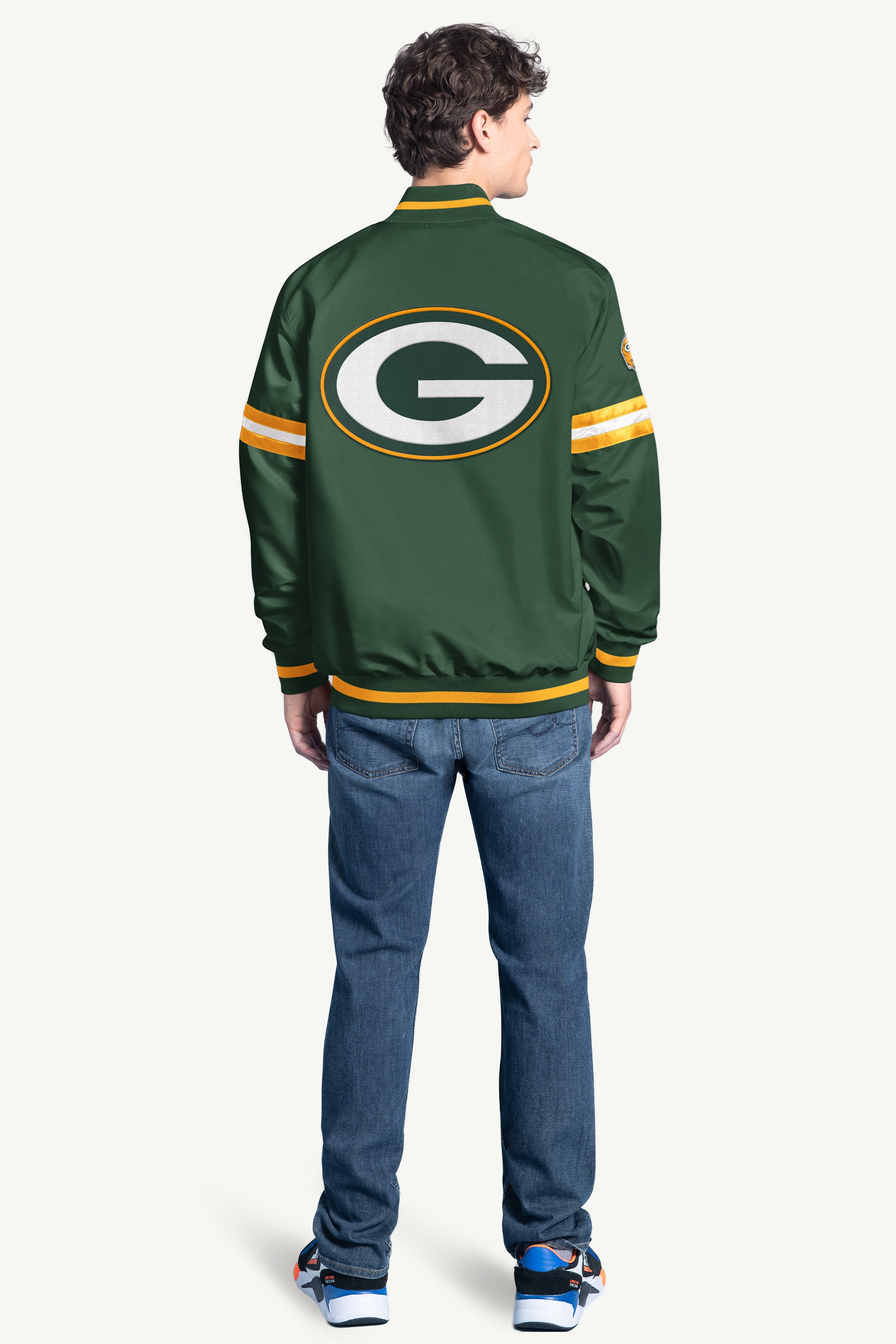 MENS GREEN BAY PACKERS VARSITY JACKET View 2 | Starter Jackets MENS GREEN BAY PACKERS VARSITY JACKET View 2 | Starter Jackets