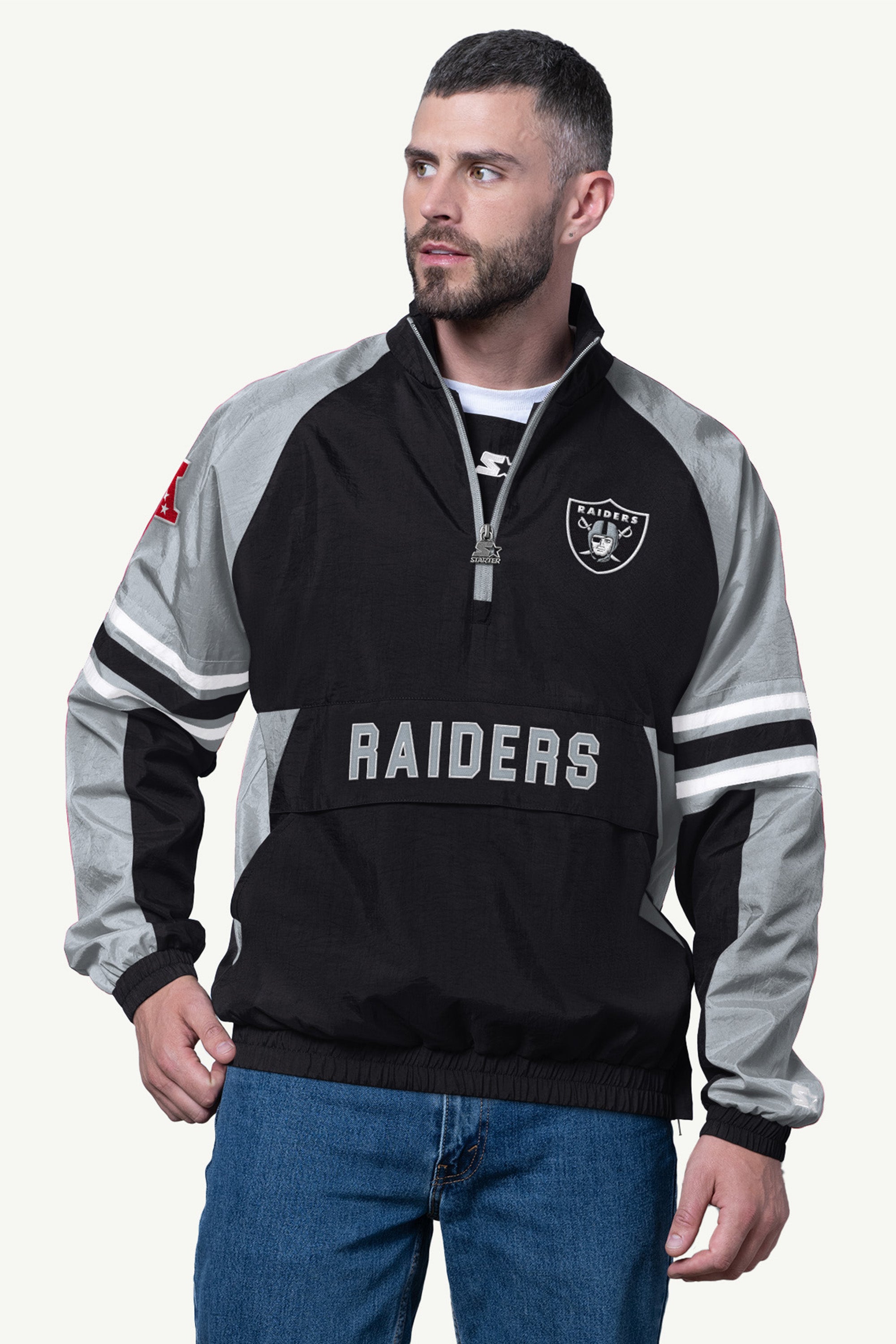 MENS LAS VEGAS RAIDERS WINDBREAKER View 1 MENS LAS VEGAS RAIDERS WINDBREAKER View 1