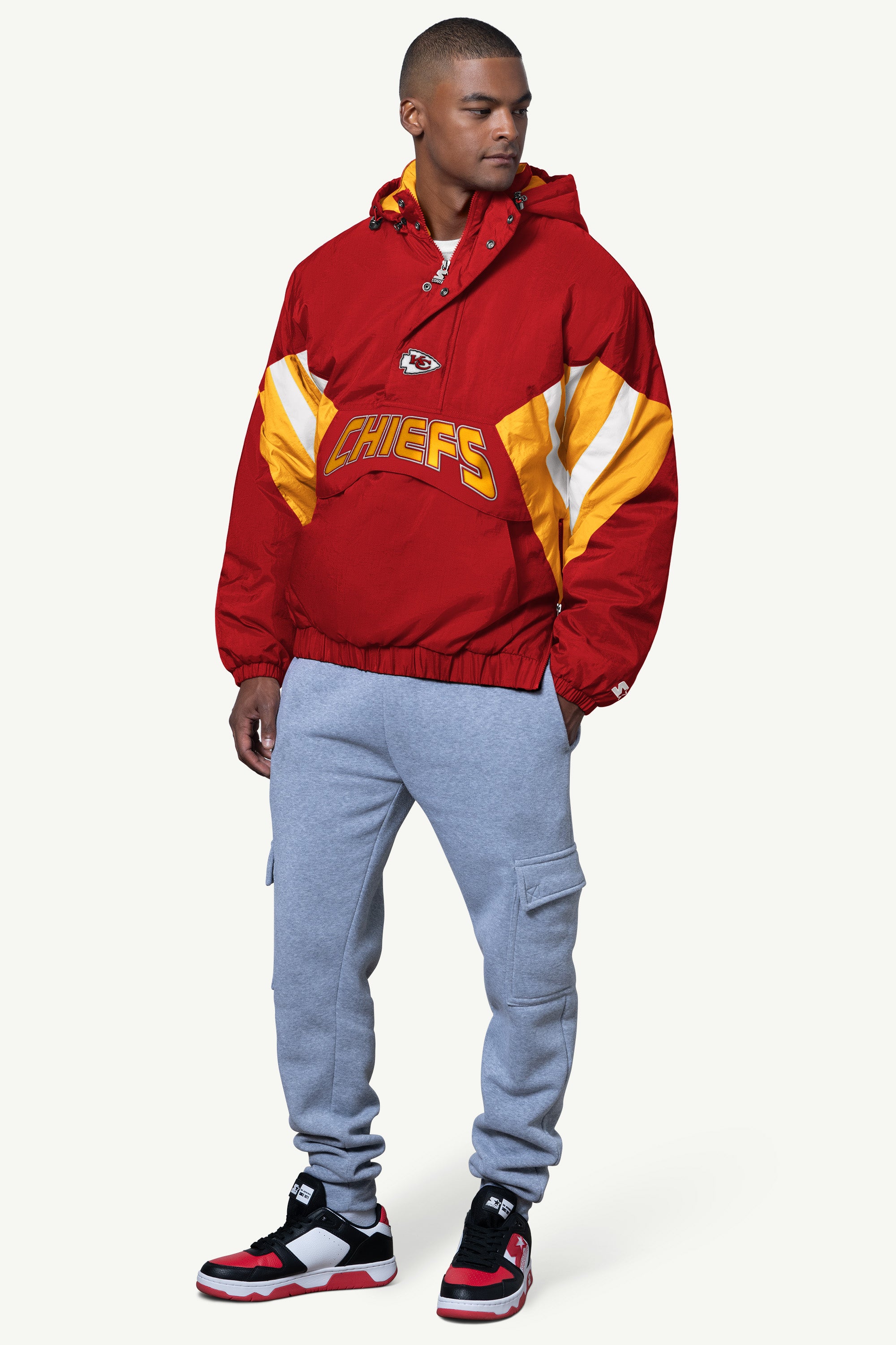 MENS KANSAS CITY CHIEFS LINE UP BREAKAWAY CRINKLE POPOVER View 3 | NFL MENS KANSAS CITY CHIEFS LINE UP BREAKAWAY CRINKLE POPOVER View 3 | NFL