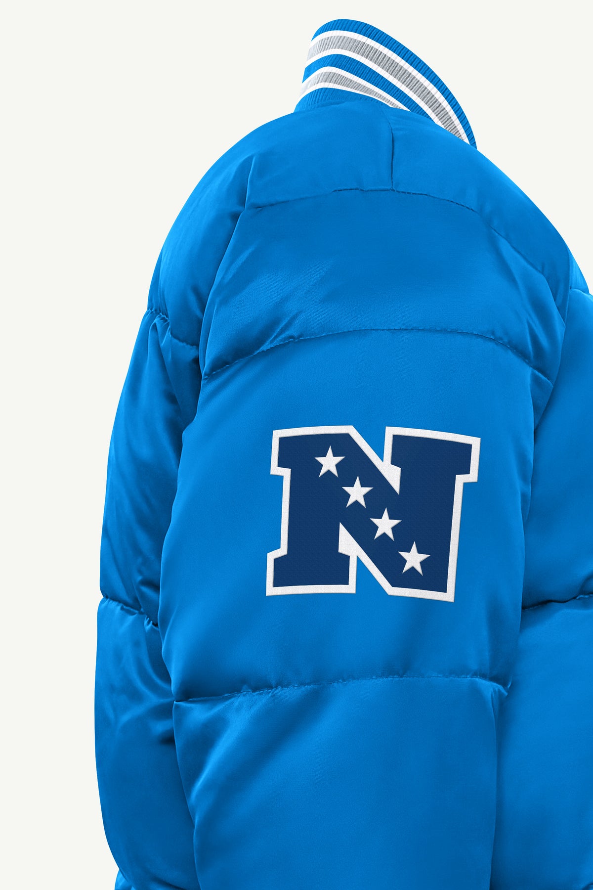 MENS DETROIT LIONS BRONX BUBBLE PUFFER View 5 MENS DETROIT LIONS BRONX BUBBLE PUFFER View 5
