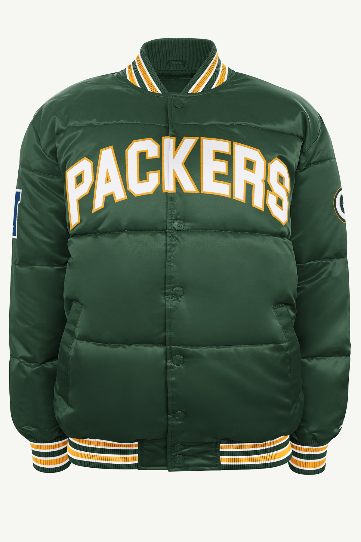 MENS GREEN BAY PACKERS BRONX BUBBLE PUFFER View 2 MENS GREEN BAY PACKERS BRONX BUBBLE PUFFER View 2