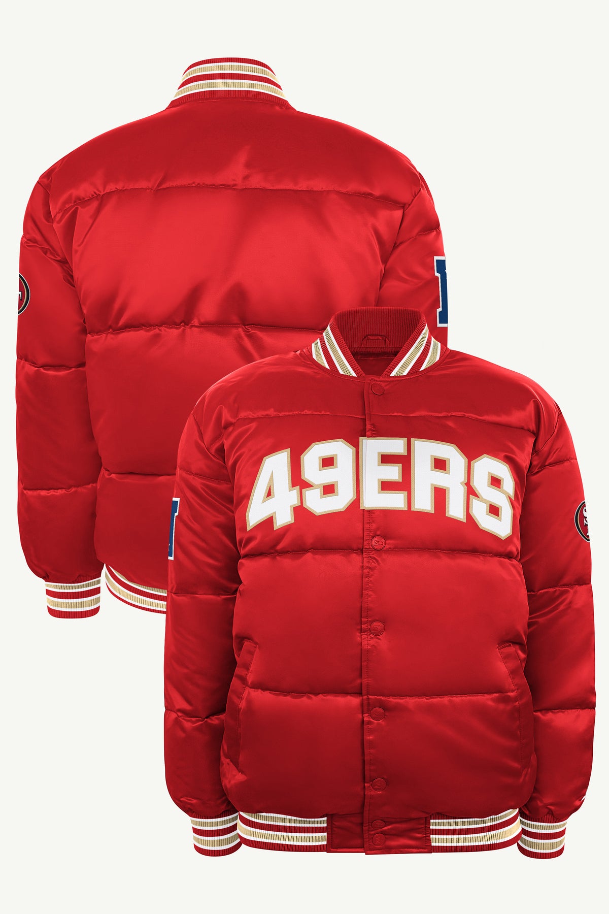 MENS SAN FRANCISCO 49ERS BRONX BUBBLE PUFFER View 1 MENS SAN FRANCISCO 49ERS BRONX BUBBLE PUFFER View 1