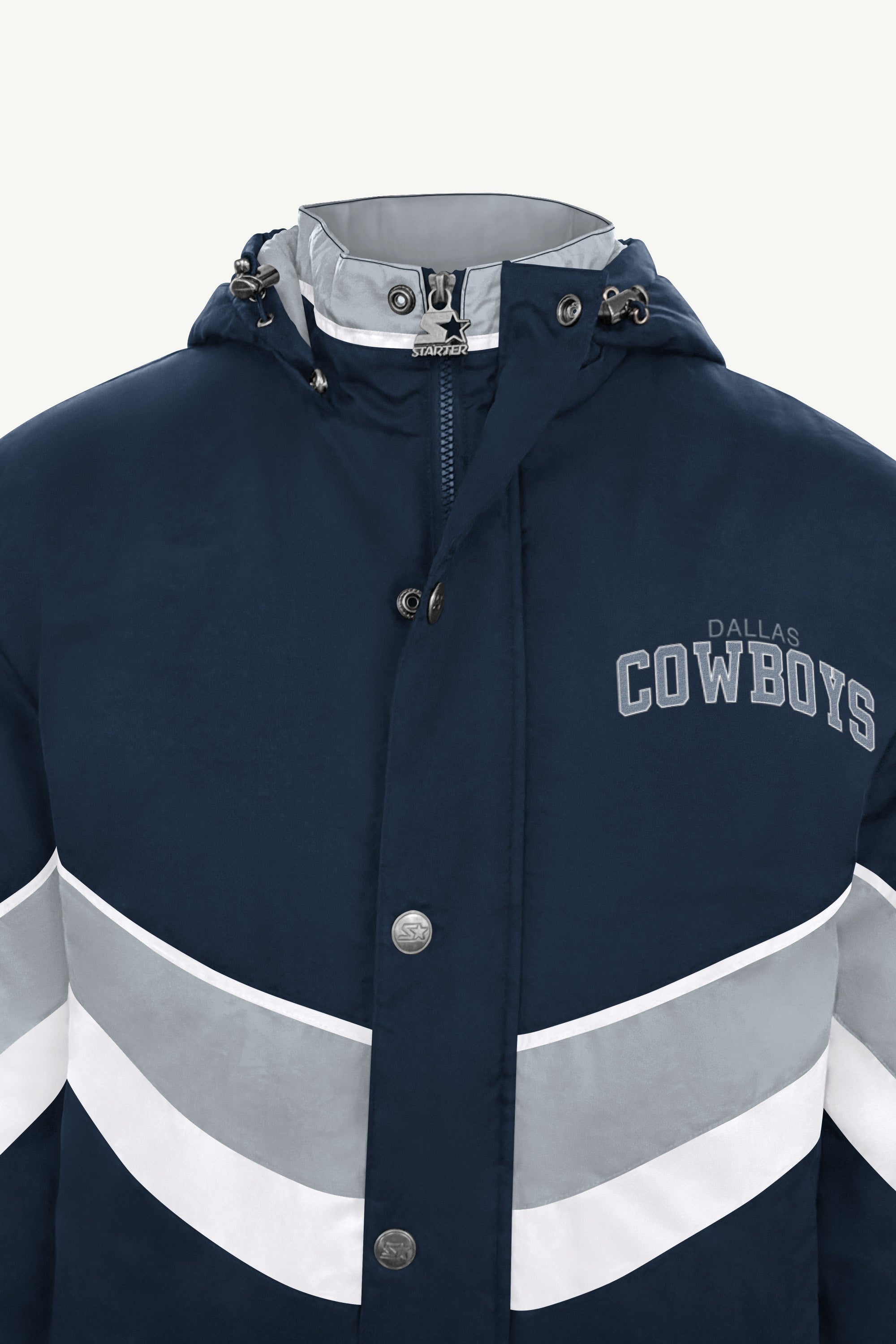 MENS DALLAS COWBOYS CHEVRON FULL ZIP JACKET View 4 MENS DALLAS COWBOYS CHEVRON FULL ZIP JACKET View 4