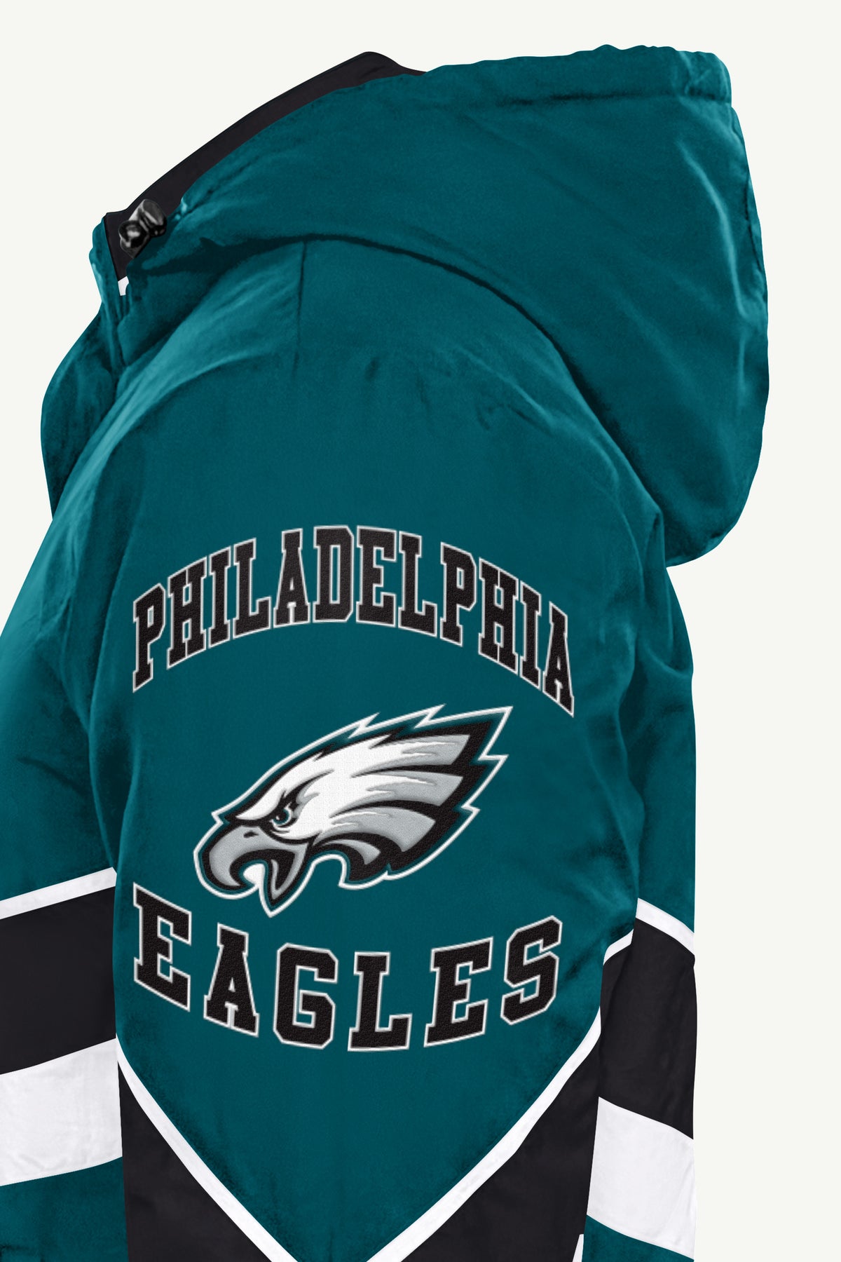 MENS PHILADELPHIA EAGLES CHEVRON FULL ZIP JACKET View 5 MENS PHILADELPHIA EAGLES CHEVRON FULL ZIP JACKET View 5