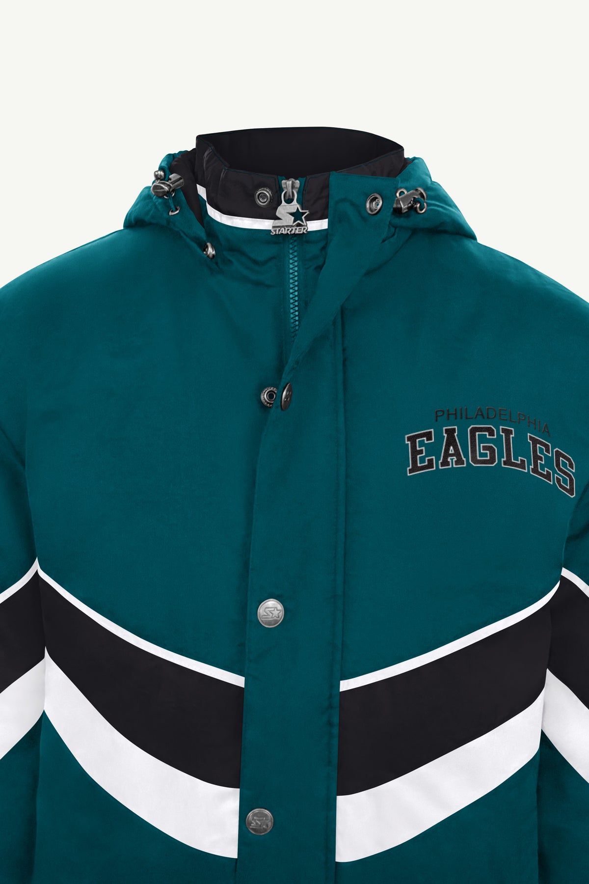 MENS PHILADELPHIA EAGLES CHEVRON FULL ZIP JACKET View 4 MENS PHILADELPHIA EAGLES CHEVRON FULL ZIP JACKET View 4