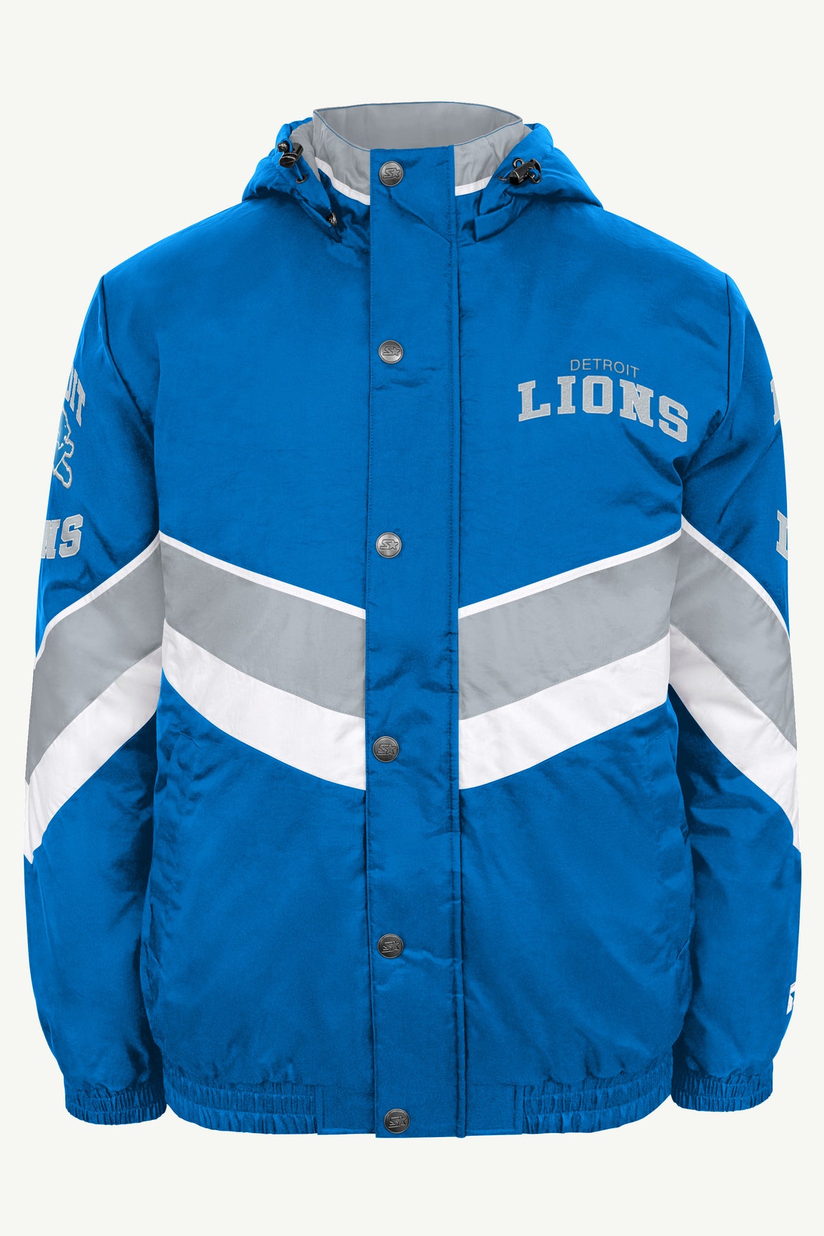 MENS DETROIT LIONS CHEVRON FULL ZIP JACKET View 2 MENS DETROIT LIONS CHEVRON FULL ZIP JACKET View 2