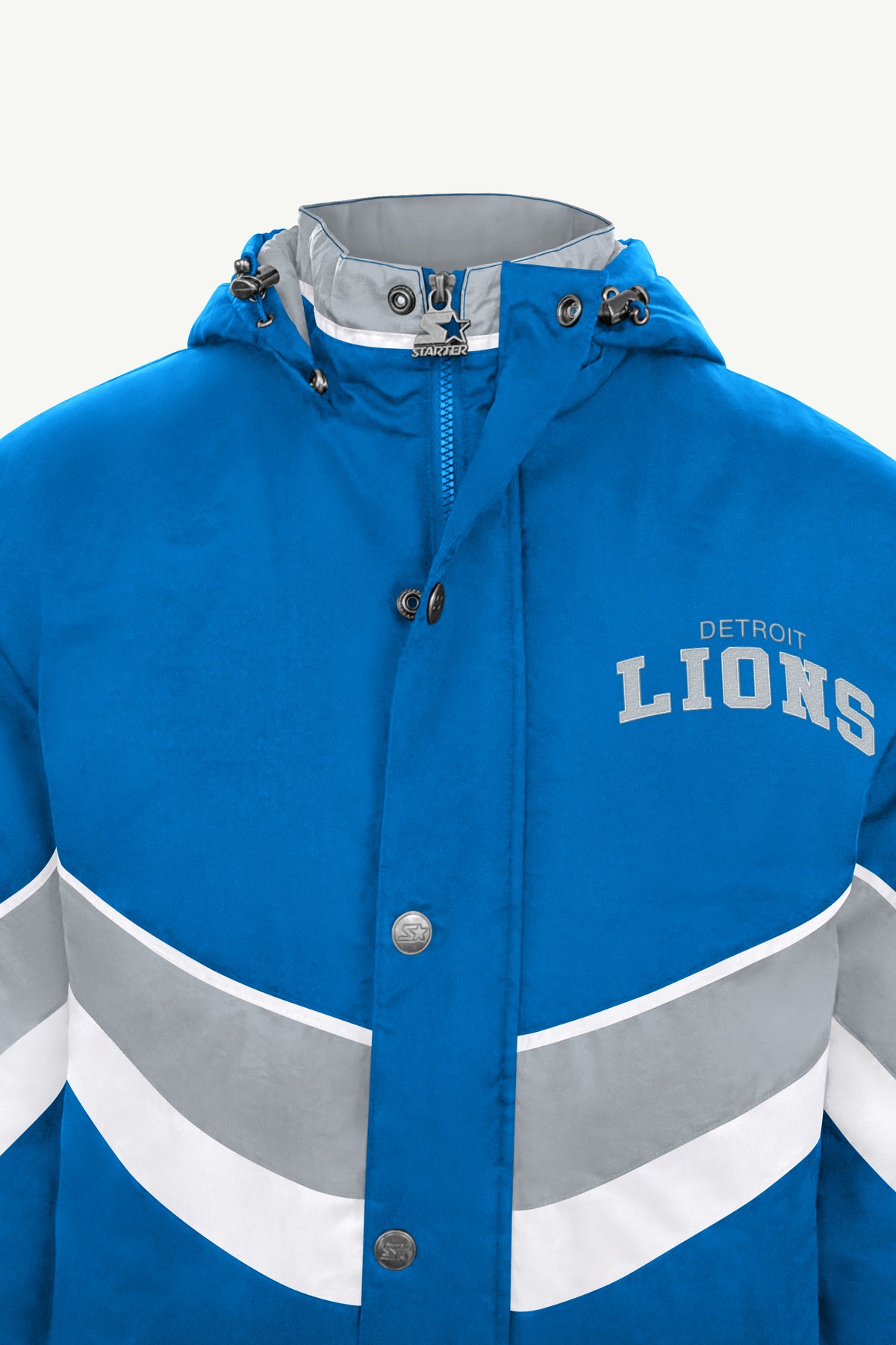 MENS DETROIT LIONS CHEVRON FULL ZIP JACKET View 4 MENS DETROIT LIONS CHEVRON FULL ZIP JACKET View 4