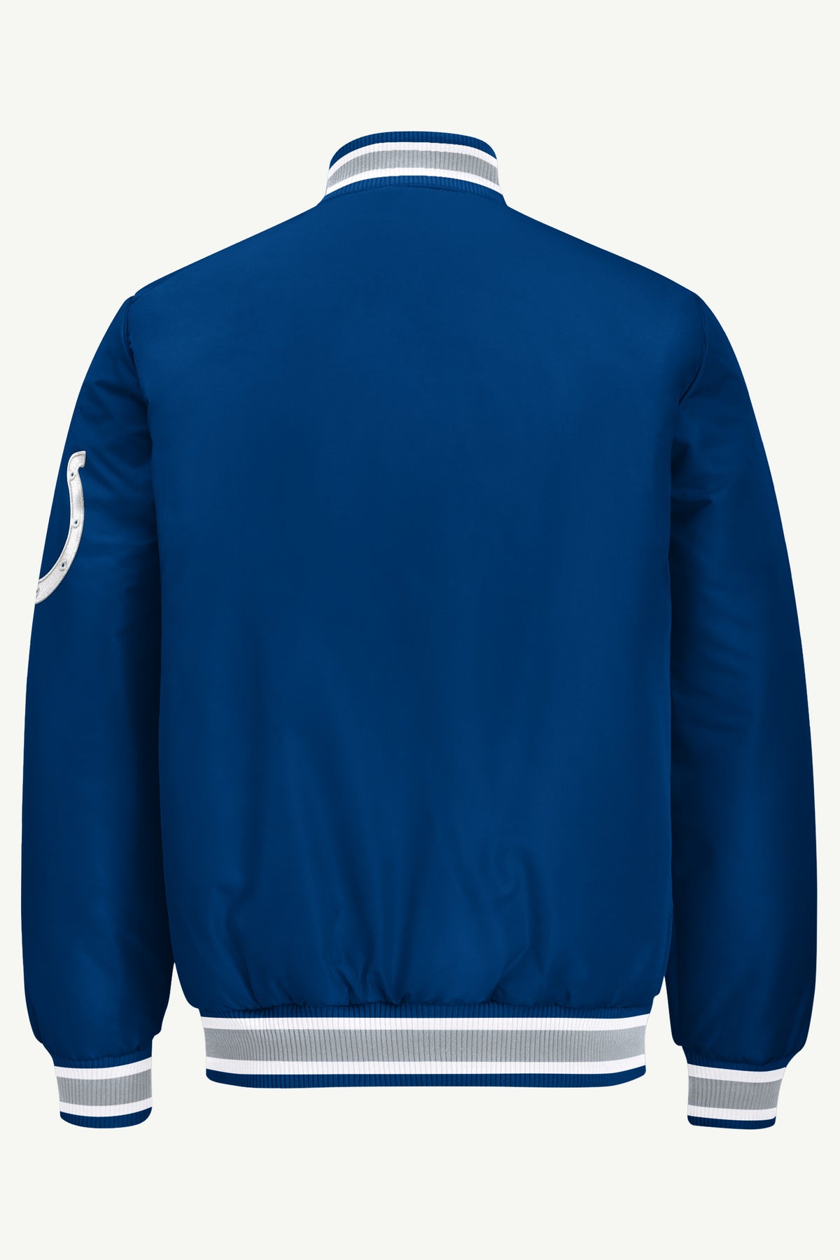 MENS INDIANAPOLIS COLTS ACROSS SATIN VARSITY JACKET View 3 | STARTER JACKETS MENS INDIANAPOLIS COLTS ACROSS SATIN VARSITY JACKET View 3 | STARTER JACKETS
