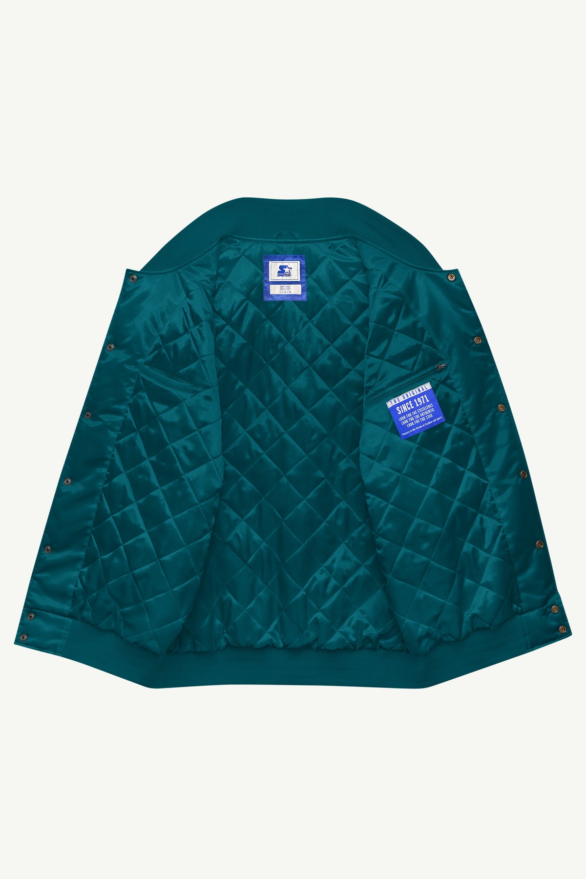 MENS PHILADELPHIA EAGLES ACROSS SATIN VARSITY JACKET View 6 MENS PHILADELPHIA EAGLES ACROSS SATIN VARSITY JACKET View 6