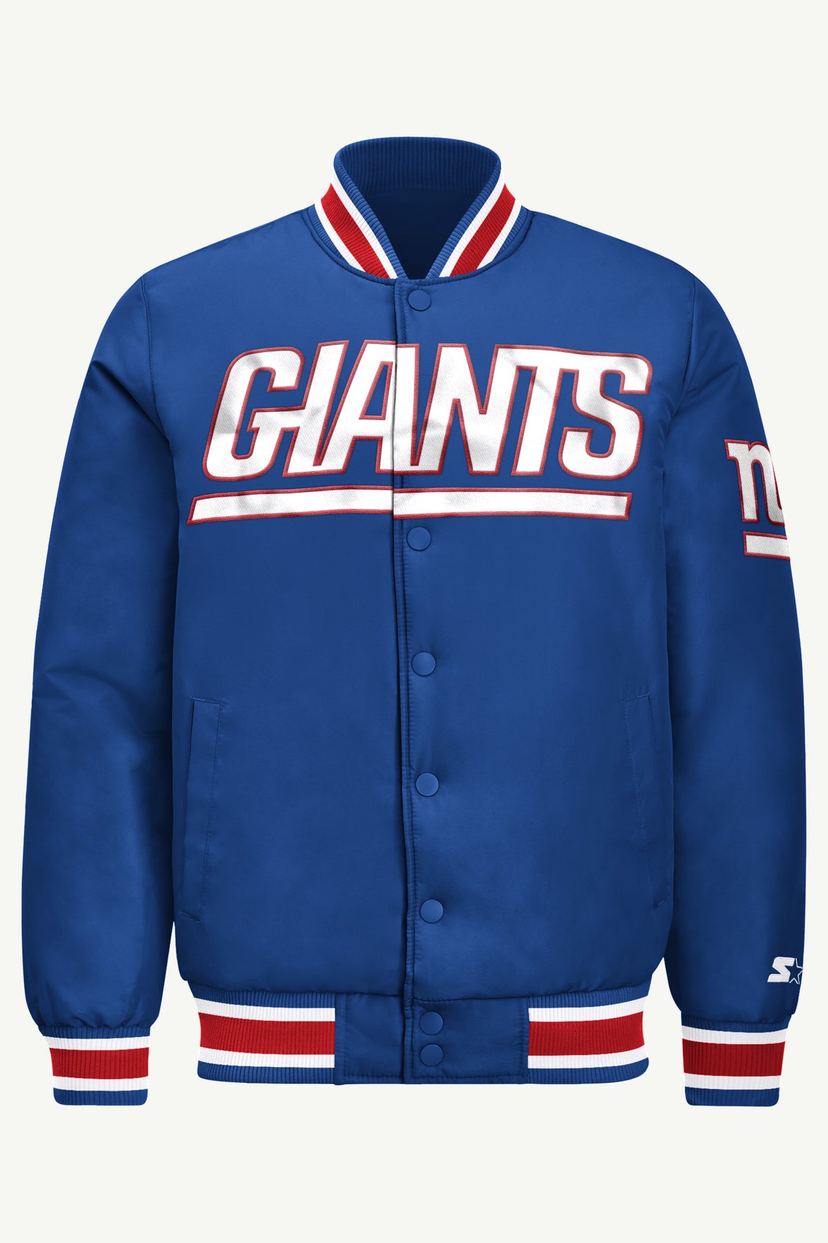 MENS NEW YORK GIANTS ACROSS SATIN VARSITY JACKET View 2 | STARTER JACKETS MENS NEW YORK GIANTS ACROSS SATIN VARSITY JACKET View 2 | STARTER JACKETS