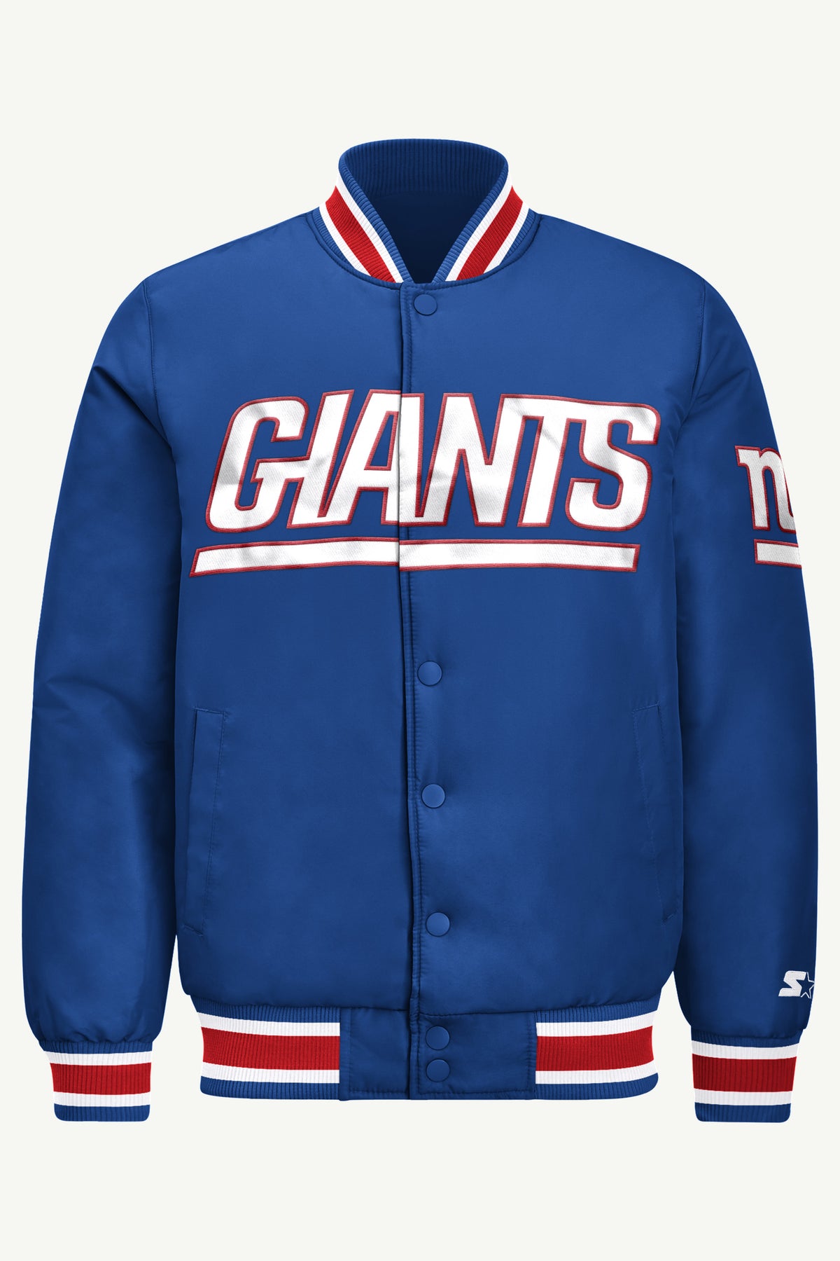 MENS NEW YORK GIANTS ACROSS SATIN VARSITY JACKET View 2 MENS NEW YORK GIANTS ACROSS SATIN VARSITY JACKET View 2