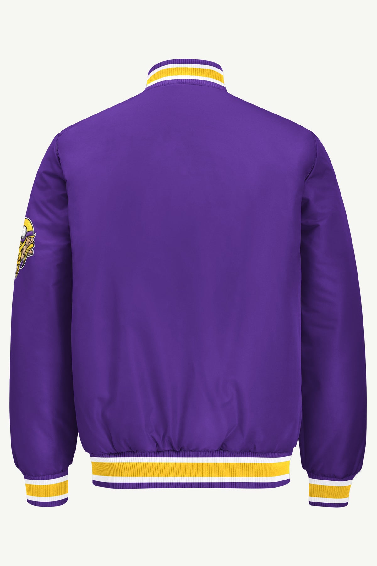 MENS MINNESOTA VIKINGS ACROSS SATIN VARSITY JACKET View 3 | STARTER JACKETS MENS MINNESOTA VIKINGS ACROSS SATIN VARSITY JACKET View 3 | STARTER JACKETS