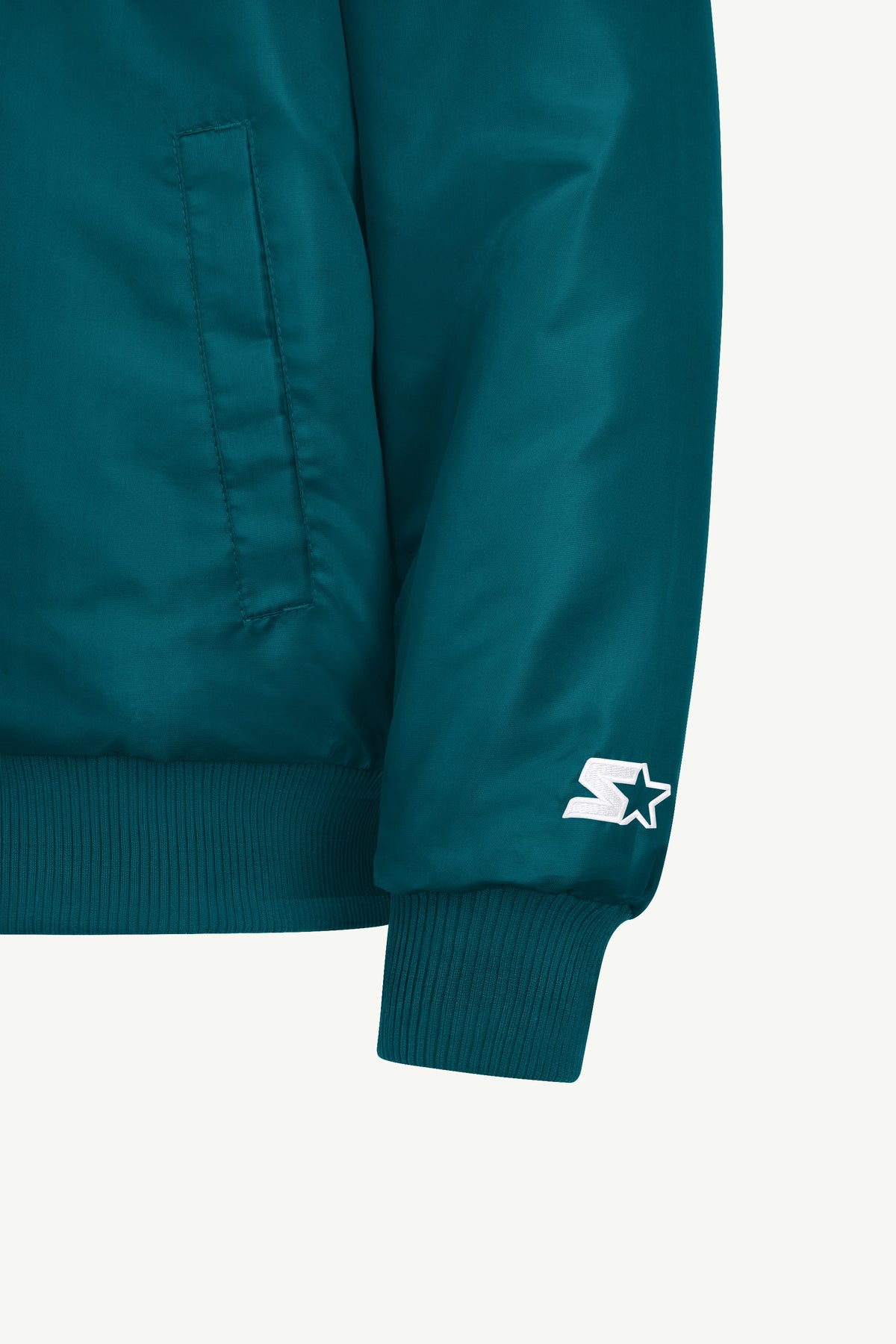 MENS PHILADELPHIA EAGLES STRIPE SLEEVE VARSITY JACKET View 5 MENS PHILADELPHIA EAGLES STRIPE SLEEVE VARSITY JACKET View 5