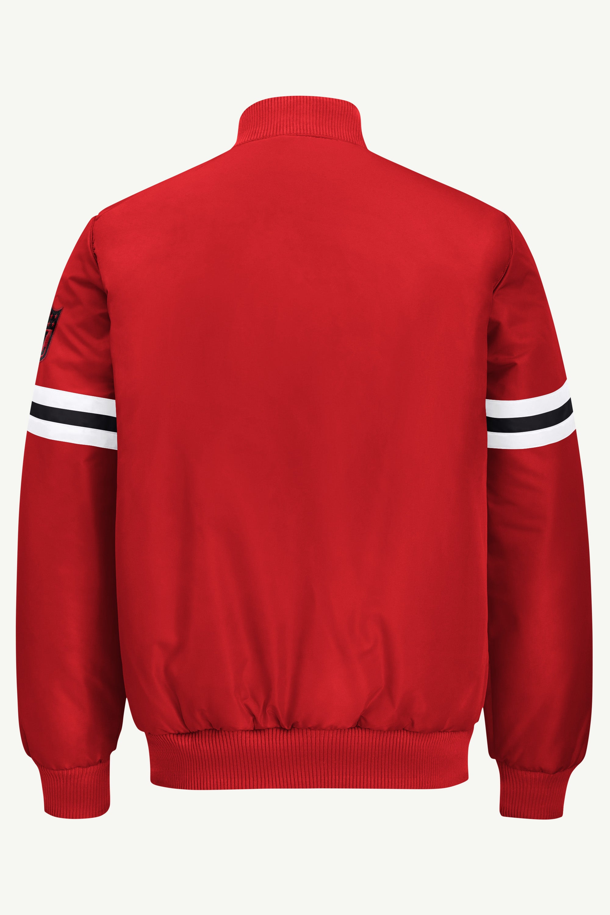 MENS ATLANTA FALCONS STRIPE SLEEVE VARSITY JACKET View 3 | STARTER JACKETS MENS ATLANTA FALCONS STRIPE SLEEVE VARSITY JACKET View 3 | STARTER JACKETS