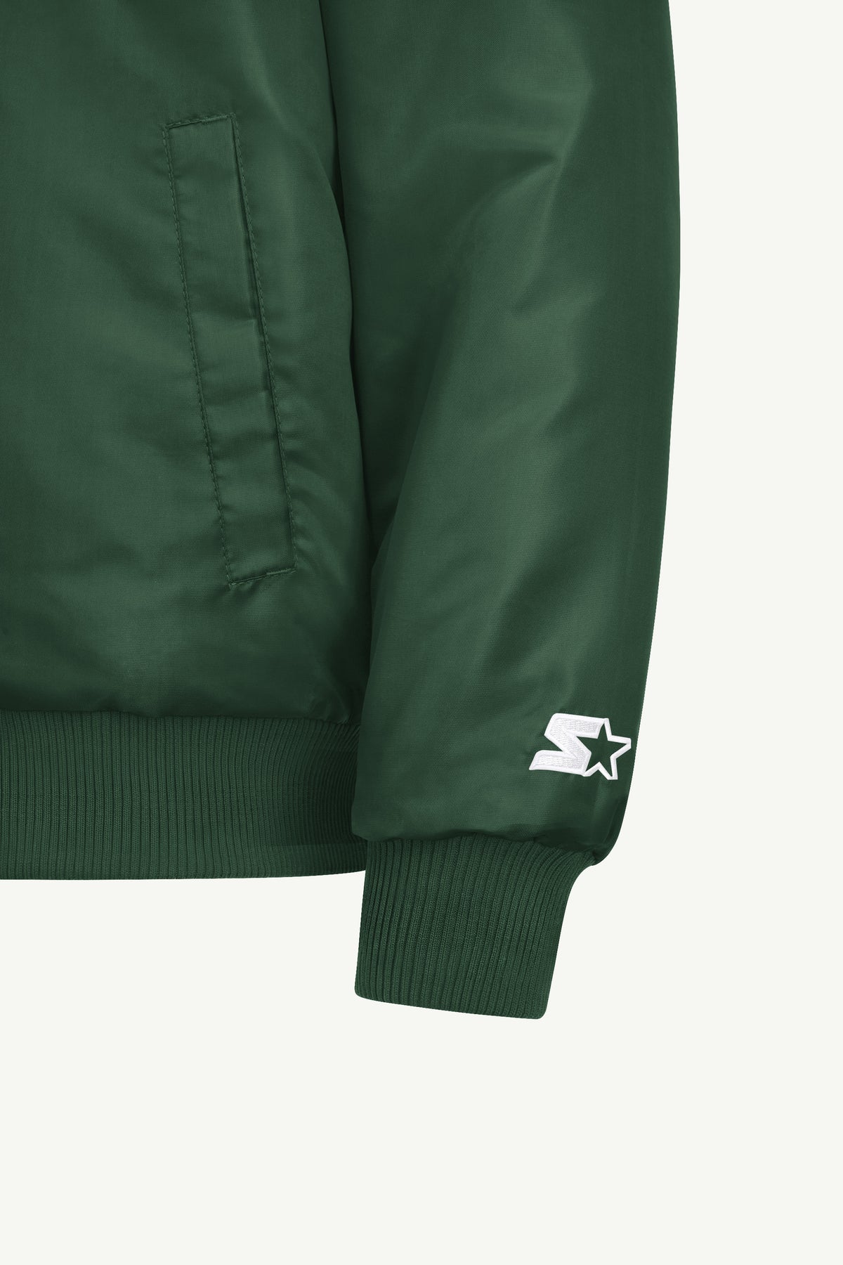 MENS GREEN BAY PACKERS STRIPE SLEEVE VARSITY JACKET View 5 | STARTER JACKETS MENS GREEN BAY PACKERS STRIPE SLEEVE VARSITY JACKET View 5 | STARTER JACKETS
