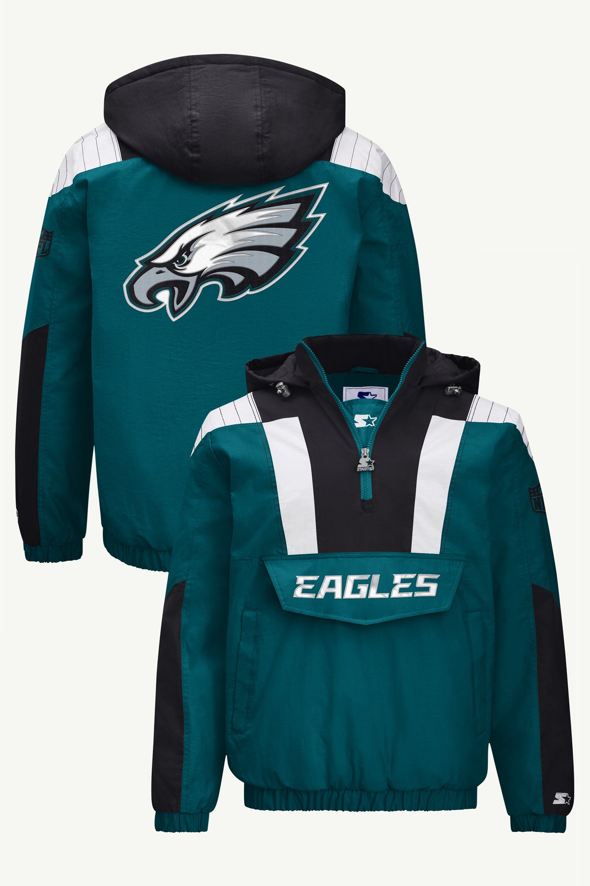 MENS PHILADELPHIA EAGLES CLASSIC BREAKAWAY JACKET View 1 MENS PHILADELPHIA EAGLES CLASSIC BREAKAWAY JACKET View 1