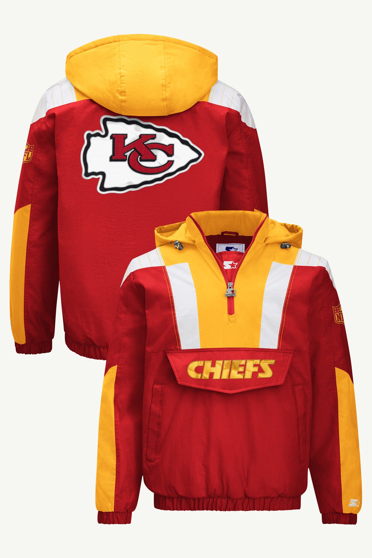 MENS KANSAS CITY CHIEFS CLASSIC BREAKAWAY JACKET View 1 MENS KANSAS CITY CHIEFS CLASSIC BREAKAWAY JACKET View 1