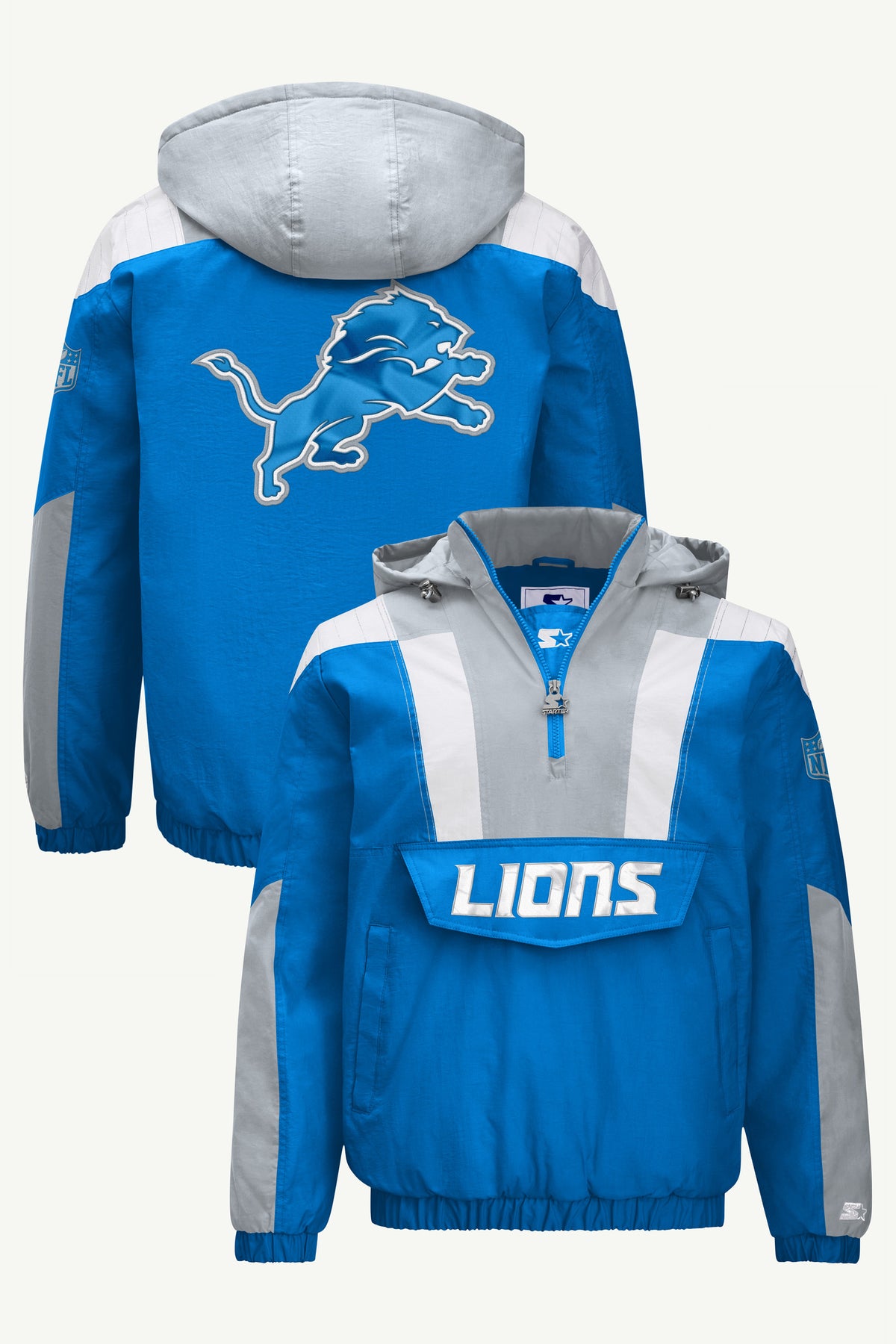 MENS DETROIT LIONS CLASSIC BREAKAWAY JACKET View 1 MENS DETROIT LIONS CLASSIC BREAKAWAY JACKET View 1