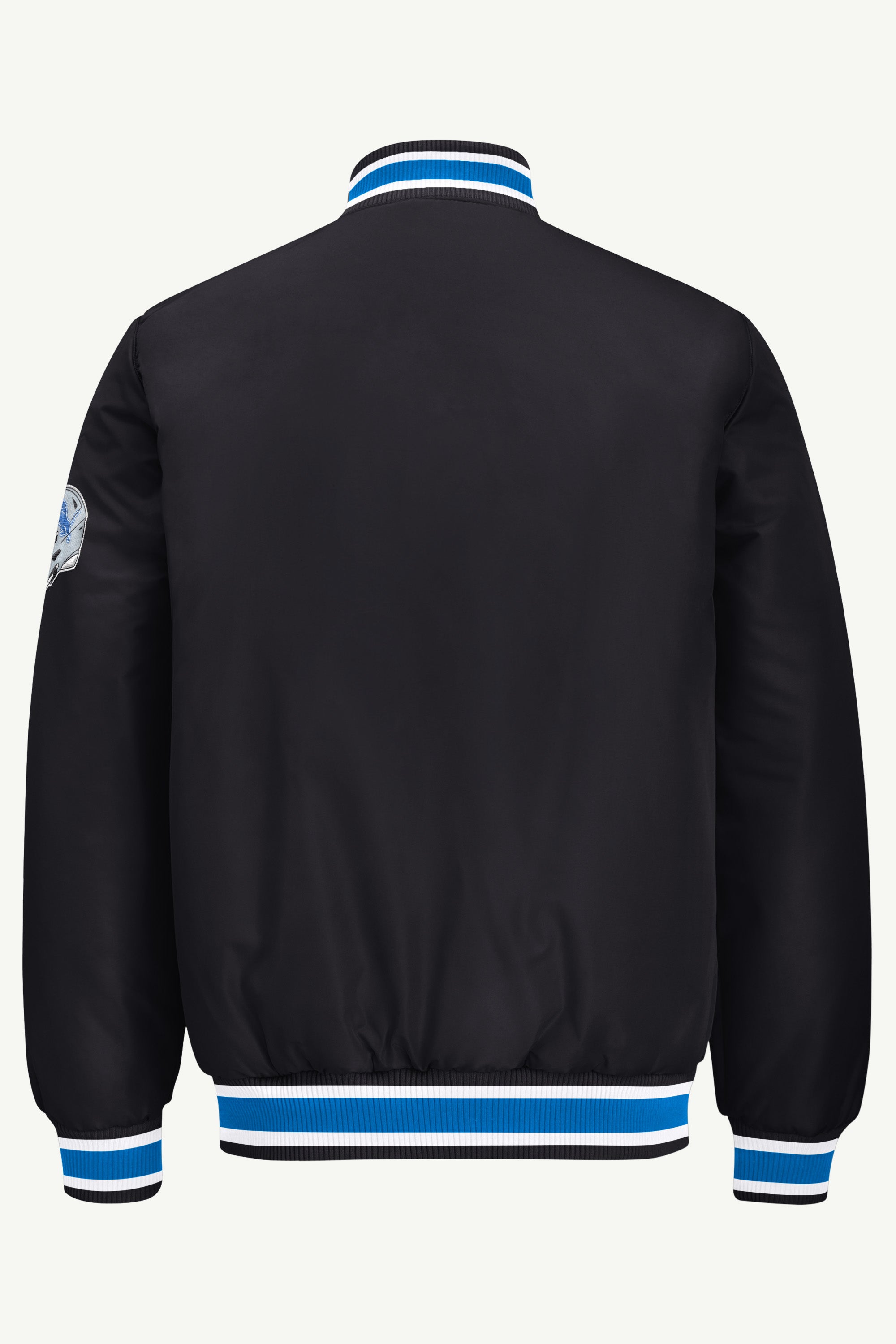 MENS DETROIT LIONS GAME DAY SATIN VARSITY JACKET View 3 | STARTER JACKETS MENS DETROIT LIONS GAME DAY SATIN VARSITY JACKET View 3 | STARTER JACKETS