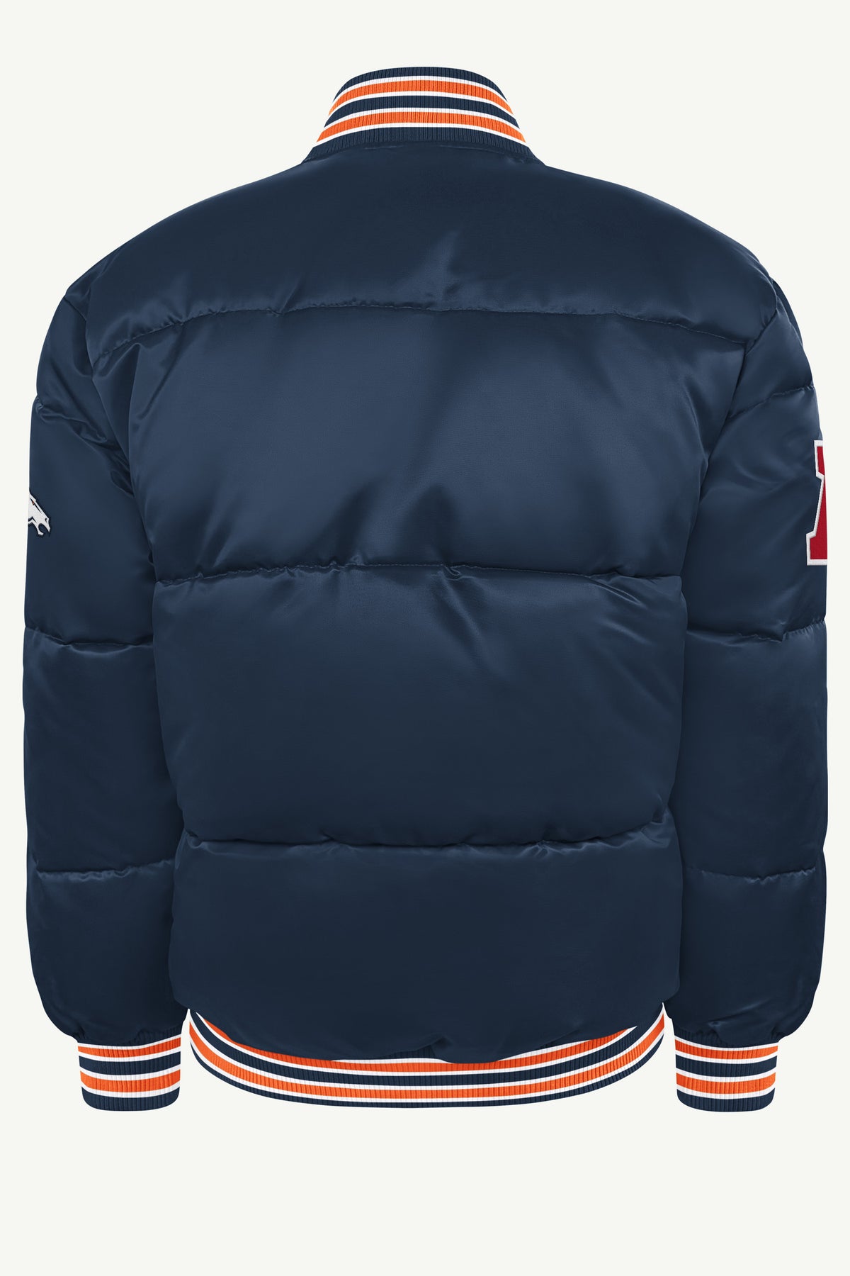 MENS DENVER BRONCOS BRONX BUBBLE PUFFER View 3 MENS DENVER BRONCOS BRONX BUBBLE PUFFER View 3