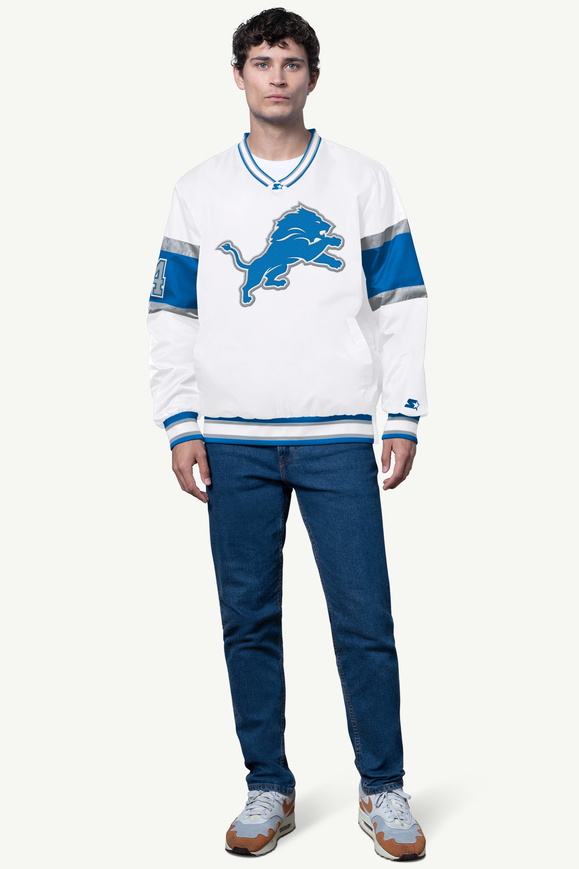 MENS DETROIT LIONS SIGNAL COLLAR PULLOVER View 3 | Men's Jackets MENS DETROIT LIONS SIGNAL COLLAR PULLOVER View 3 | Men's Jackets