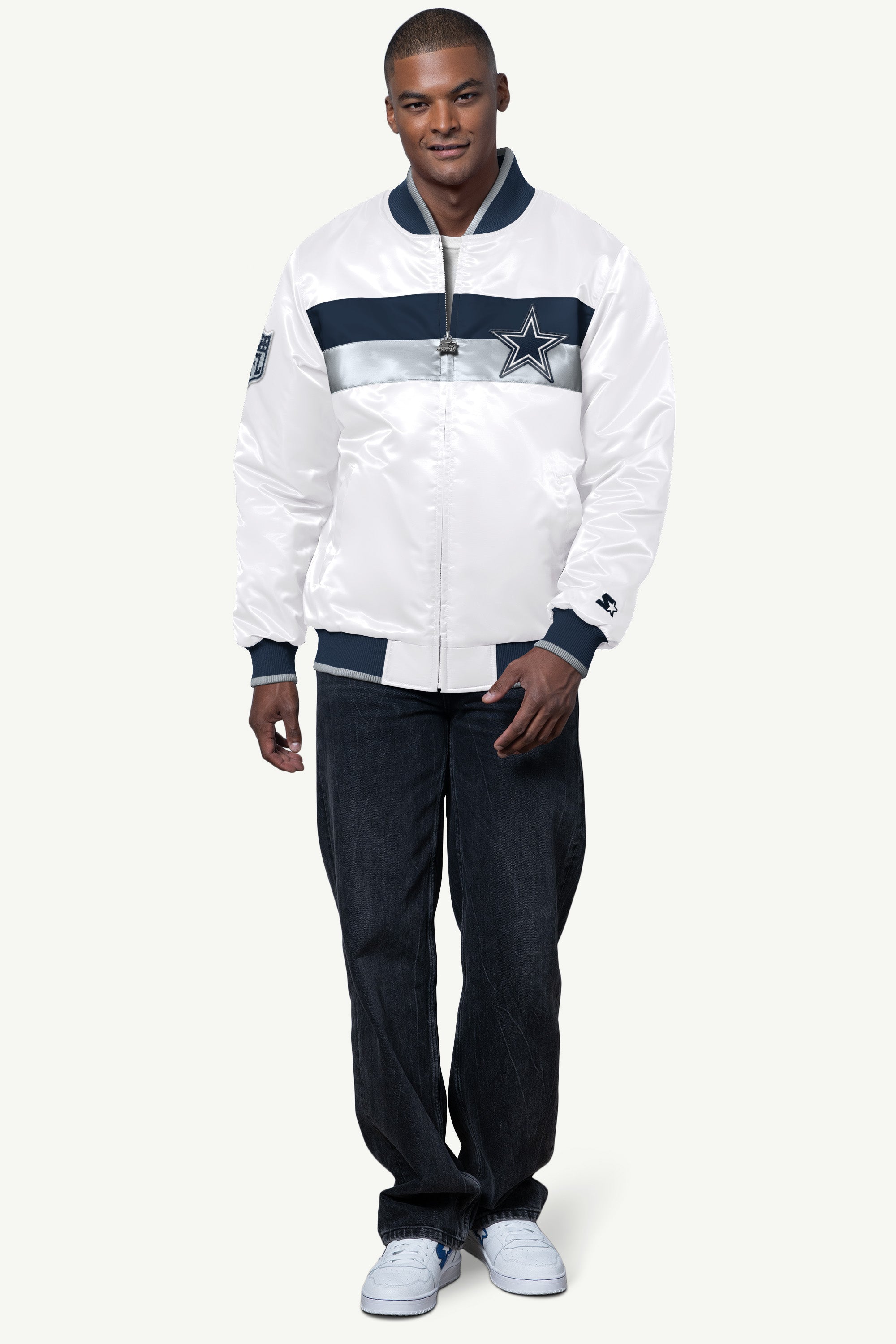 MENS DALLAS COWBOYS AMBASSADOR SATIN VARSITY View 3 | Dallas Cowboys MENS DALLAS COWBOYS AMBASSADOR SATIN VARSITY View 3 | Dallas Cowboys