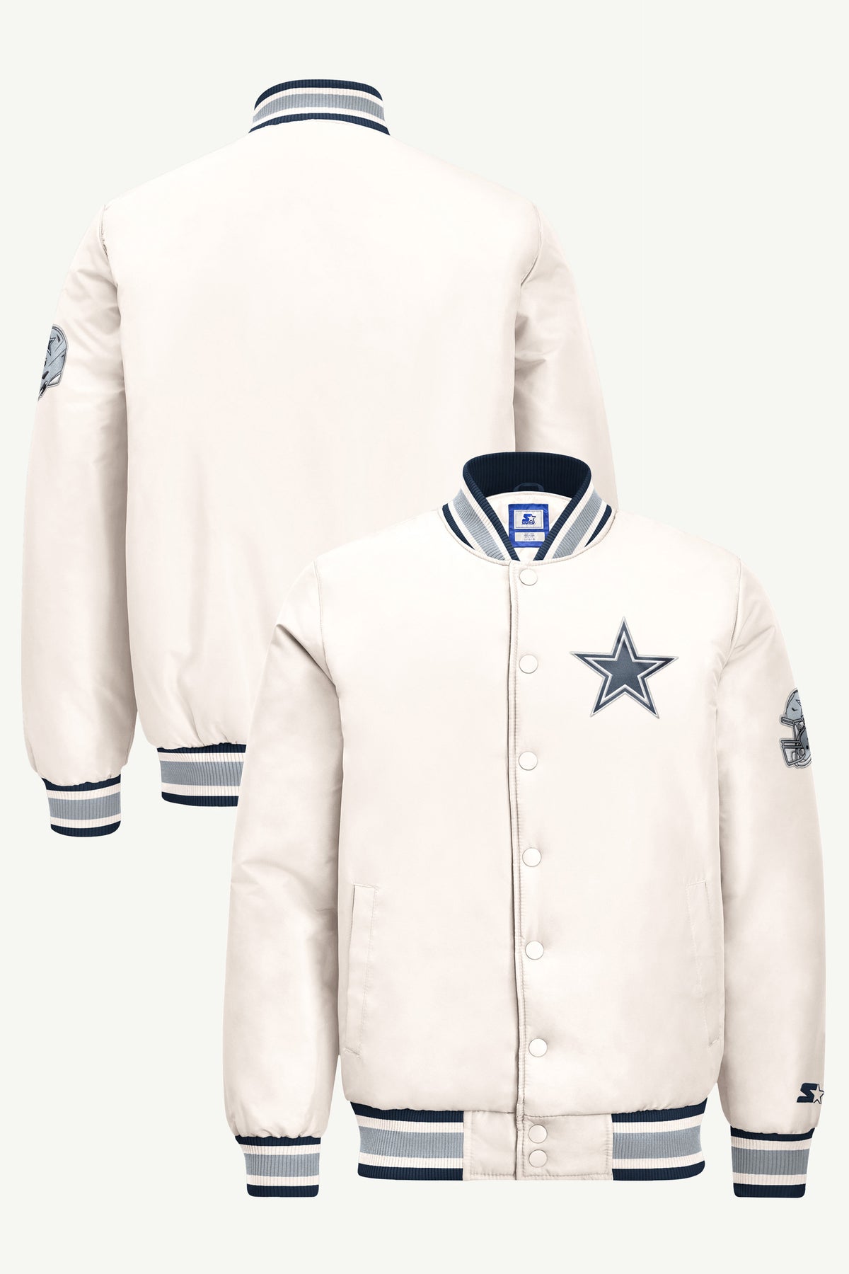 MENS DALLAS COWBOYS GAME DAY SATIN VARSITY JACKET View 1 | STARTER JACKETS MENS DALLAS COWBOYS GAME DAY SATIN VARSITY JACKET View 1 | STARTER JACKETS
