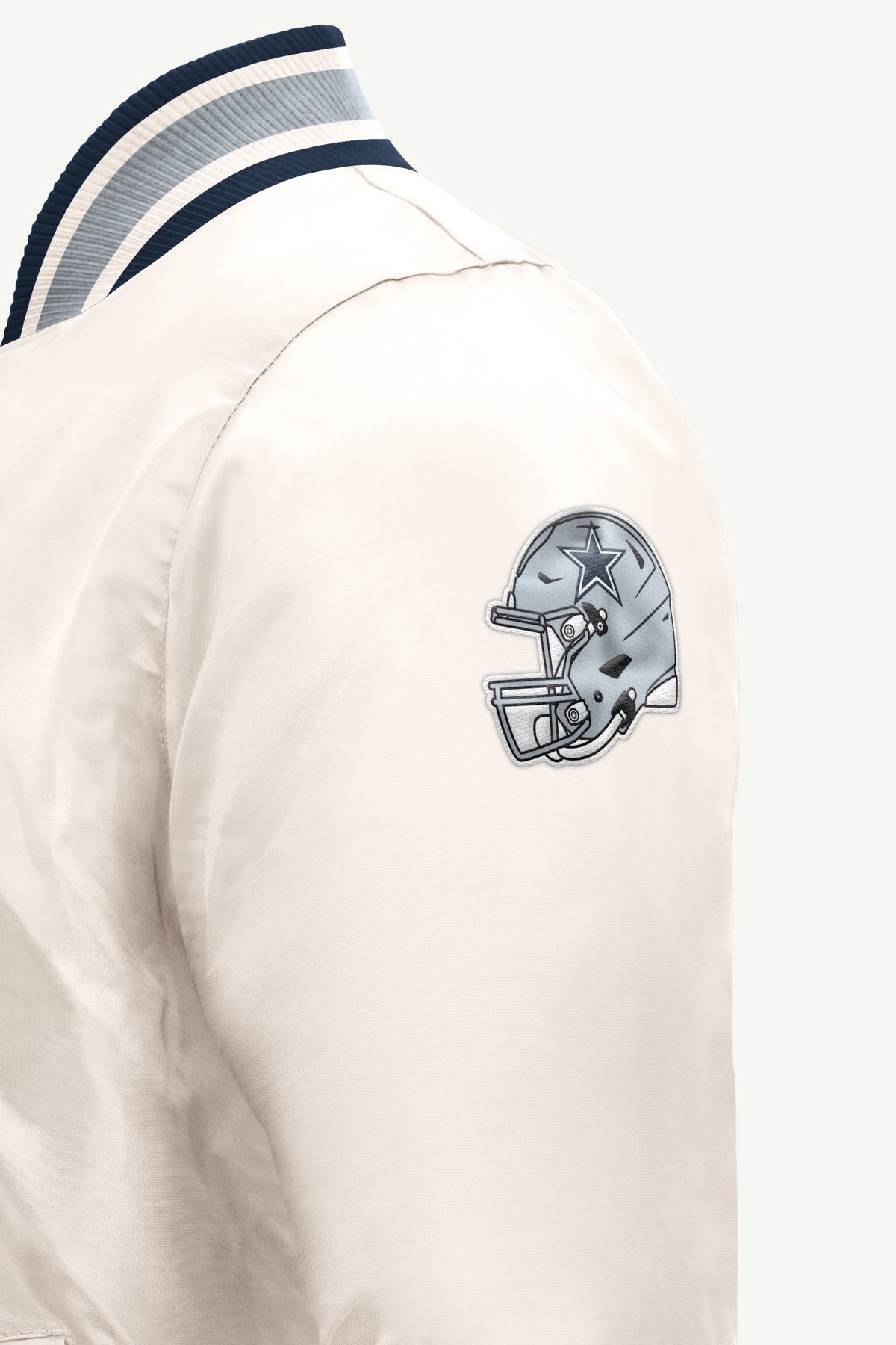 MENS DALLAS COWBOYS GAME DAY SATIN VARSITY JACKET View 4 MENS DALLAS COWBOYS GAME DAY SATIN VARSITY JACKET View 4