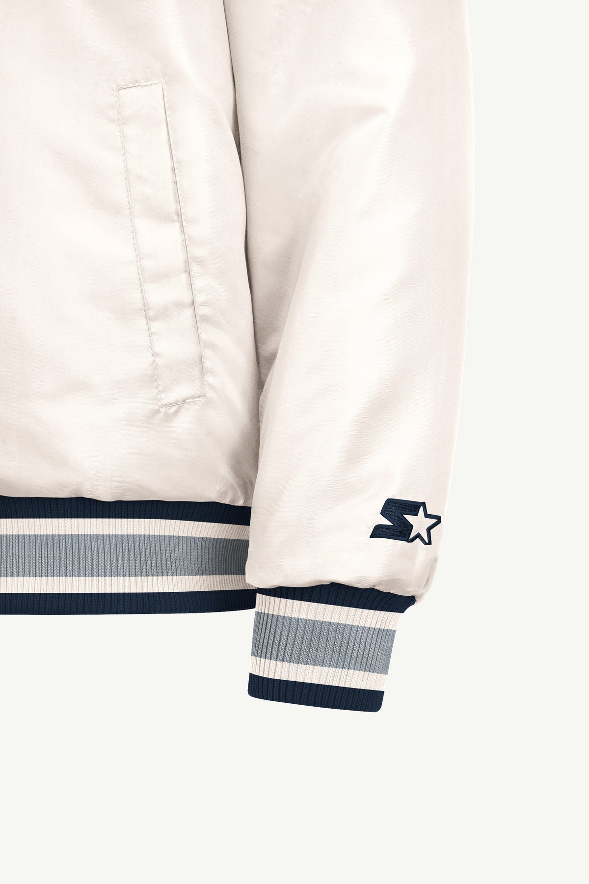 MENS DALLAS COWBOYS GAME DAY SATIN VARSITY JACKET View 5 MENS DALLAS COWBOYS GAME DAY SATIN VARSITY JACKET View 5