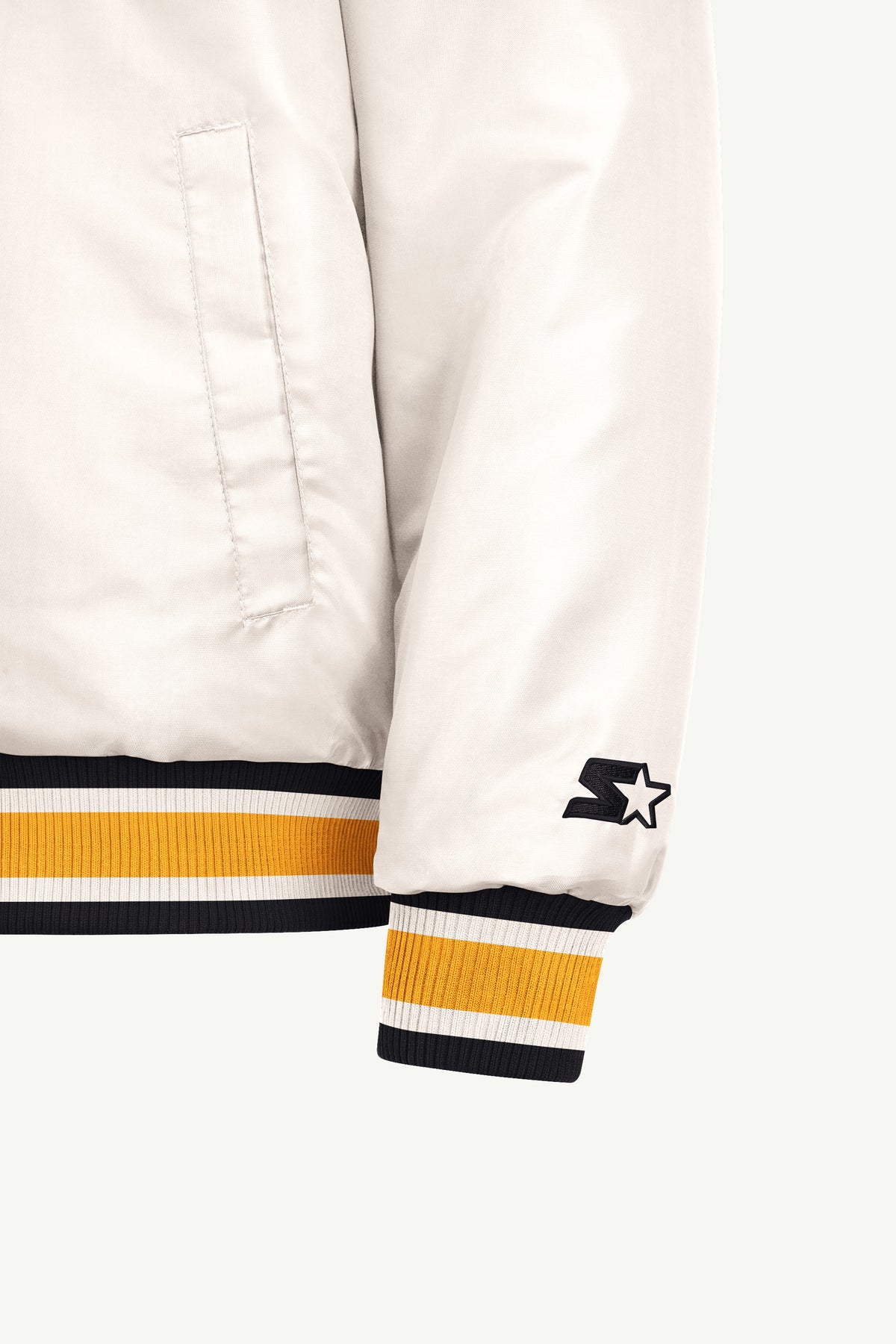 MENS PITTSBURGH STEELERS GAME DAY SATIN VARSITY JACKET View 5 MENS PITTSBURGH STEELERS GAME DAY SATIN VARSITY JACKET View 5