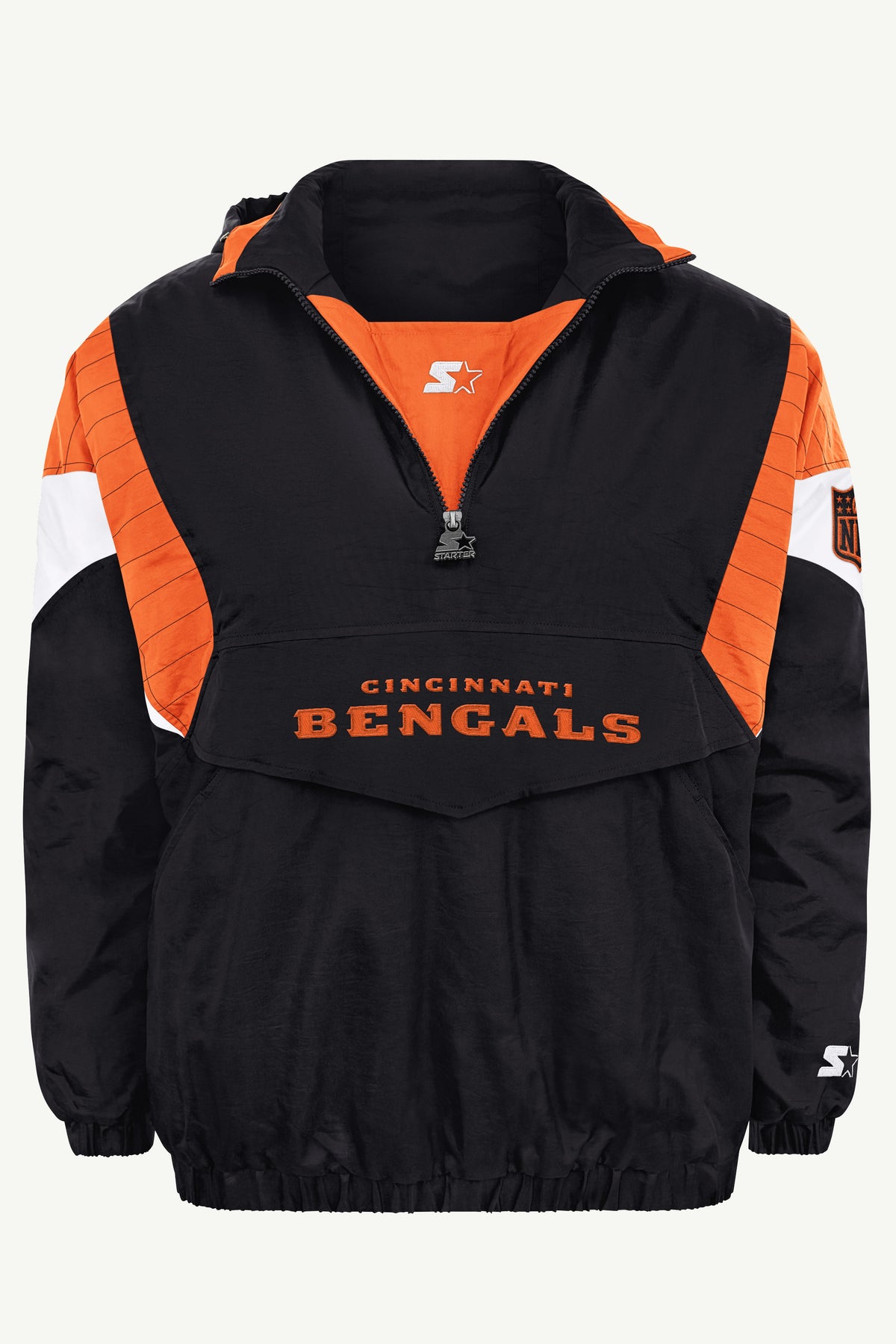 MENS CINCINNATI BENGALS BLACK BREAKAWAY JACKET View 2 MENS CINCINNATI BENGALS BLACK BREAKAWAY JACKET View 2