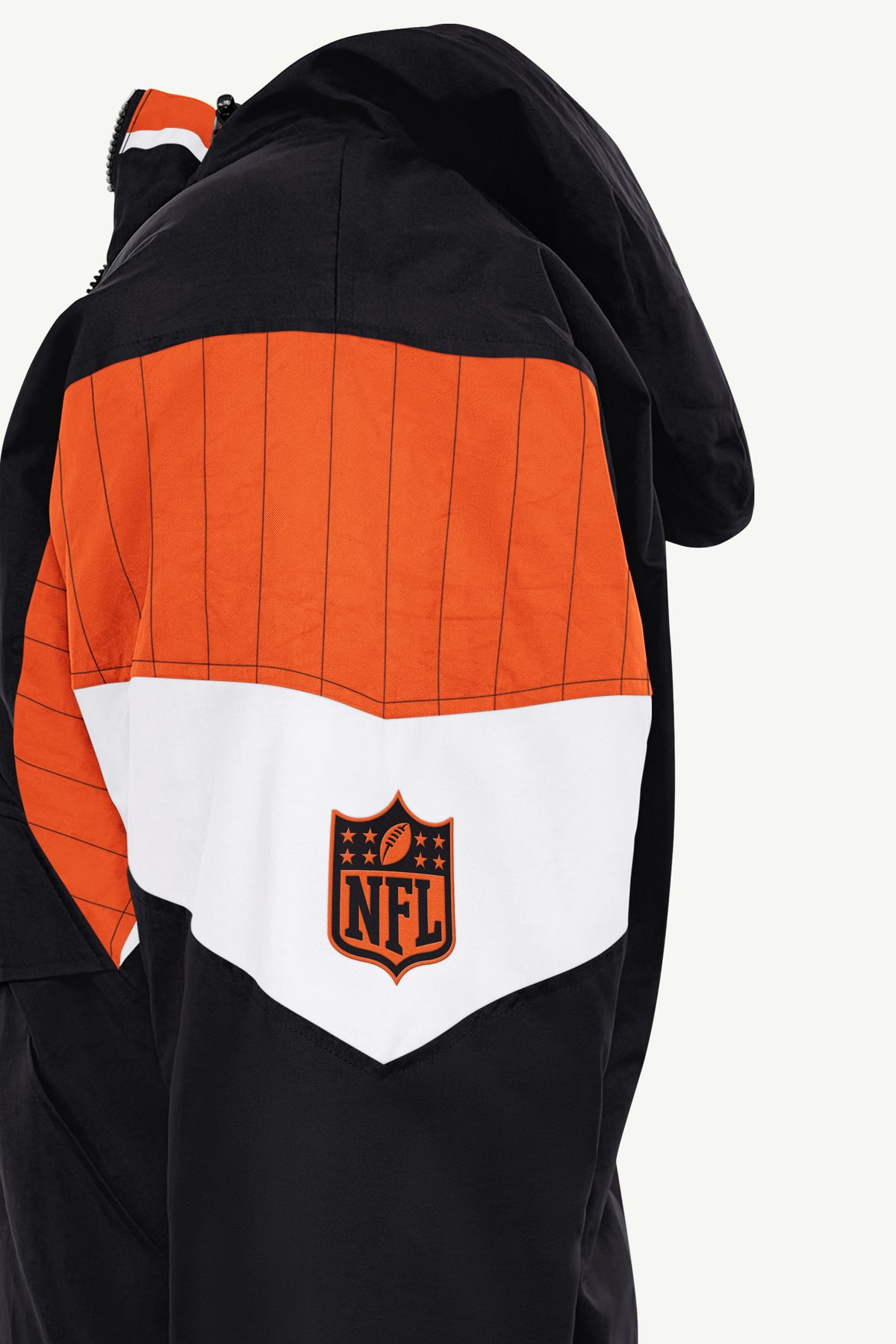 MENS CINCINNATI BENGALS BLACK BREAKAWAY JACKET View 5 MENS CINCINNATI BENGALS BLACK BREAKAWAY JACKET View 5